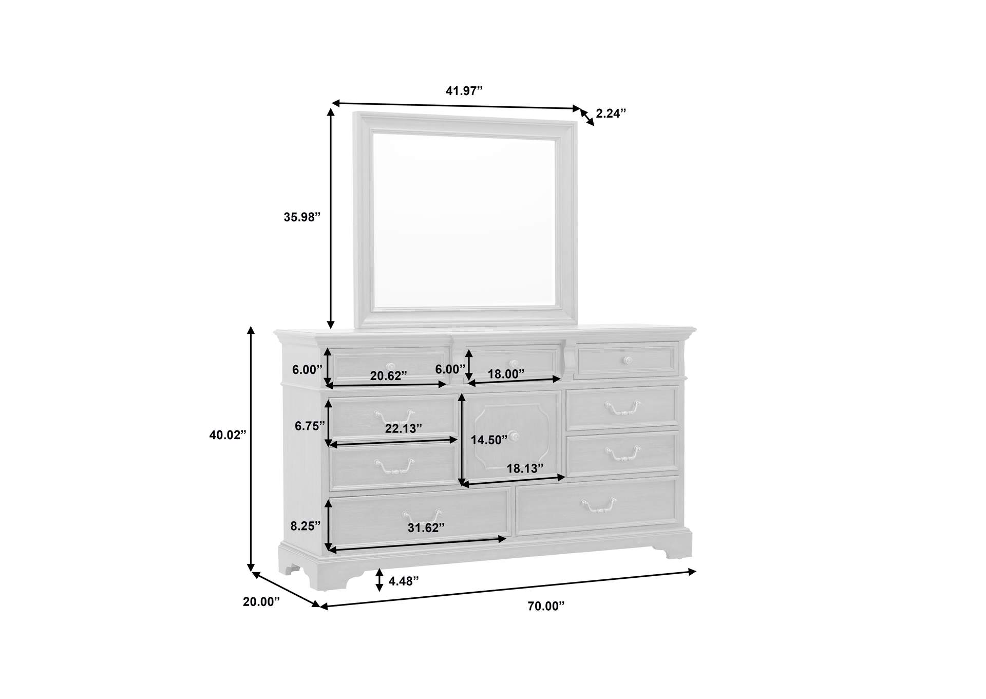 Hickory Creek 10 Drawer Dresser image 11