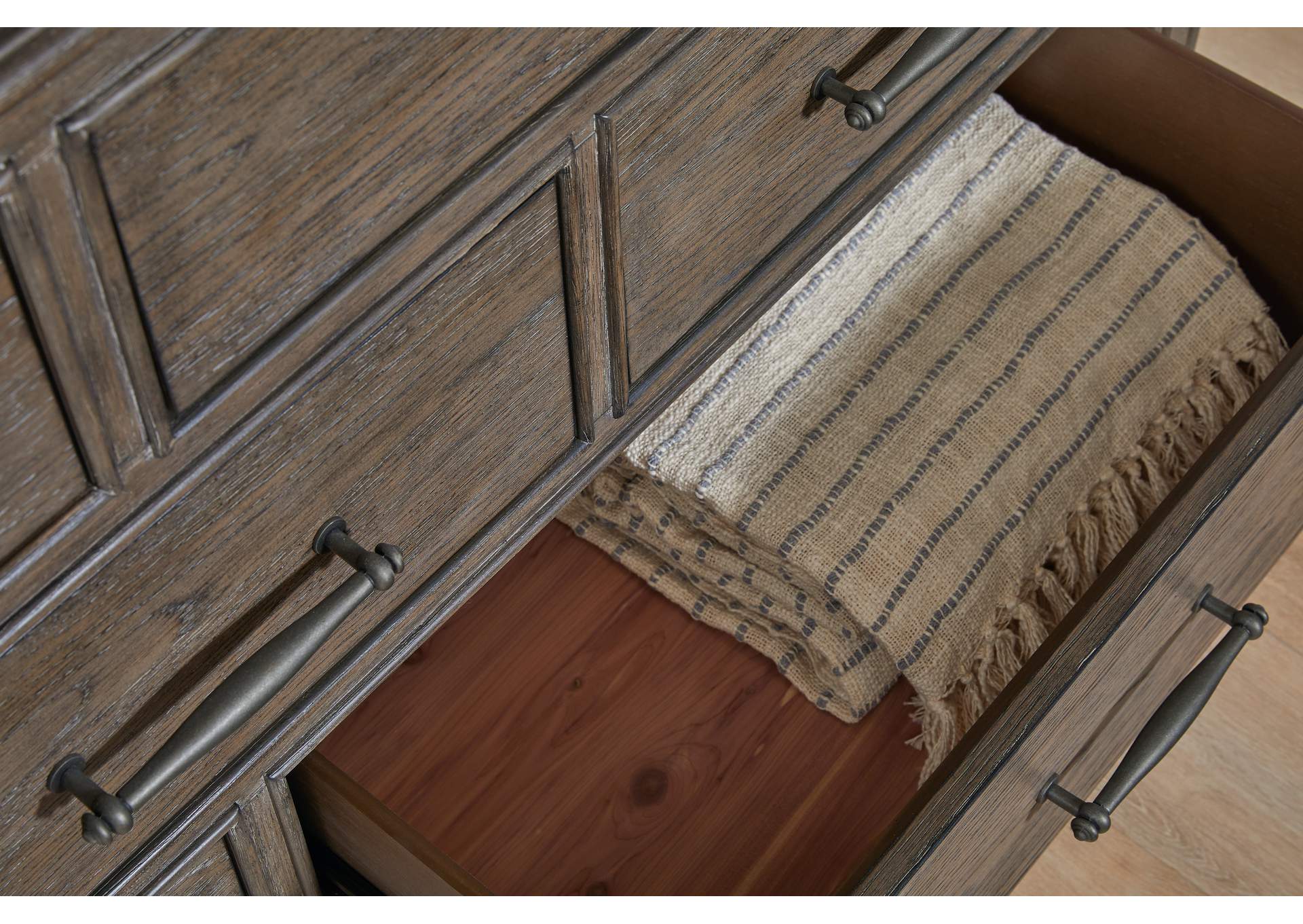Madison Ridge Brown 10 Drawer Dresser image 8
