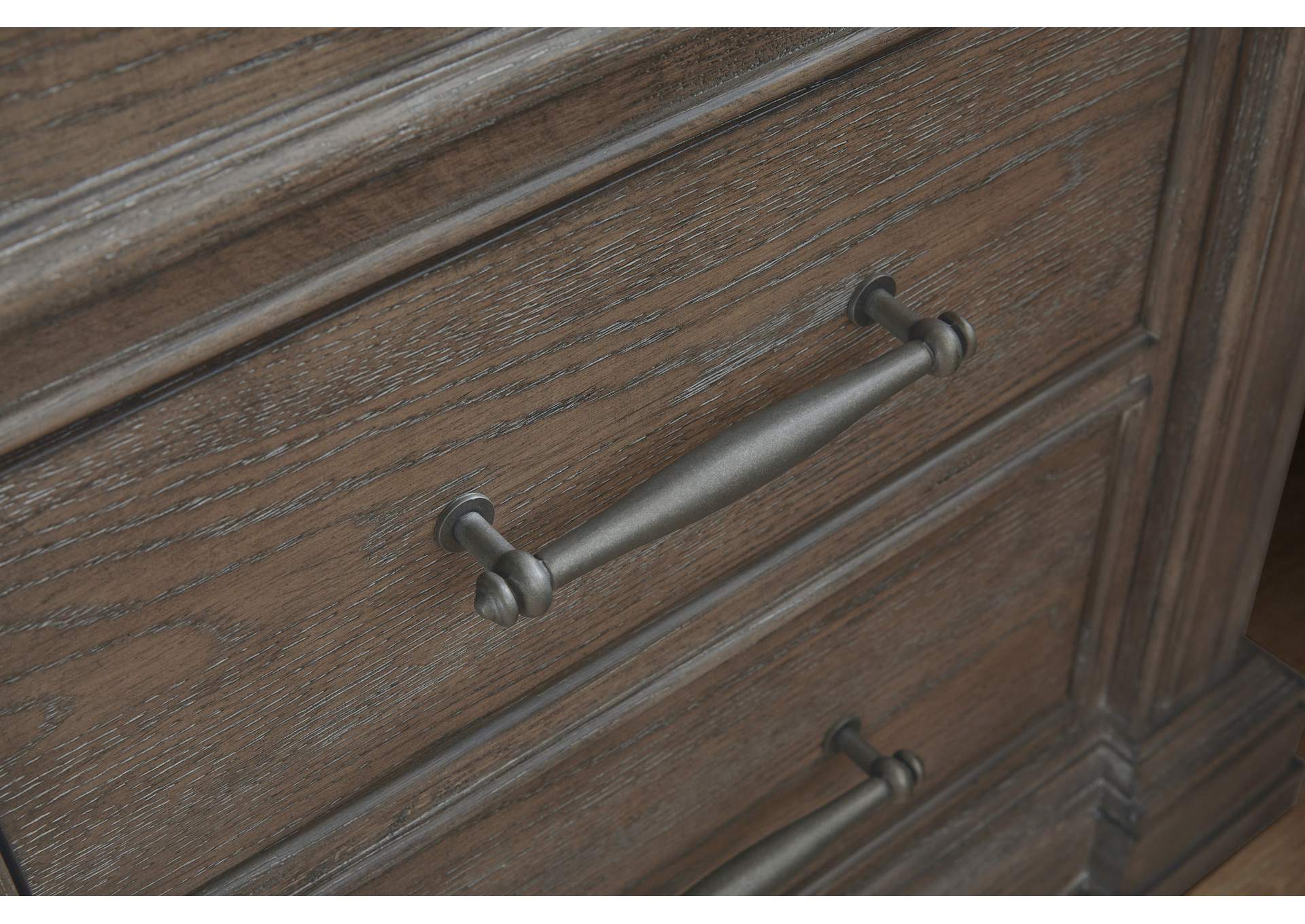 Madison Ridge Brown 3 Drawer Nightstand image 6