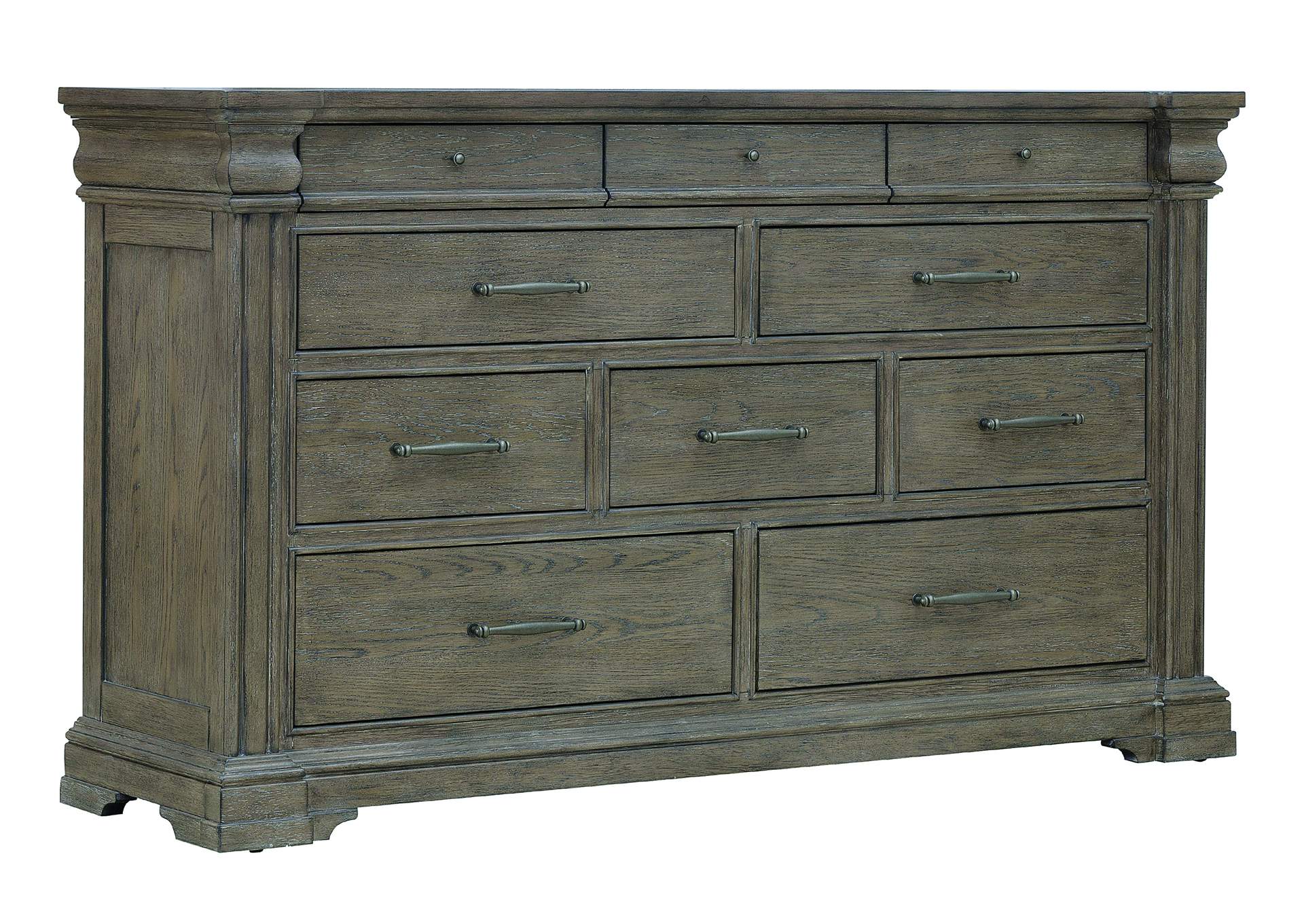 Madison Ridge Brown 10 Drawer Dresser image 1