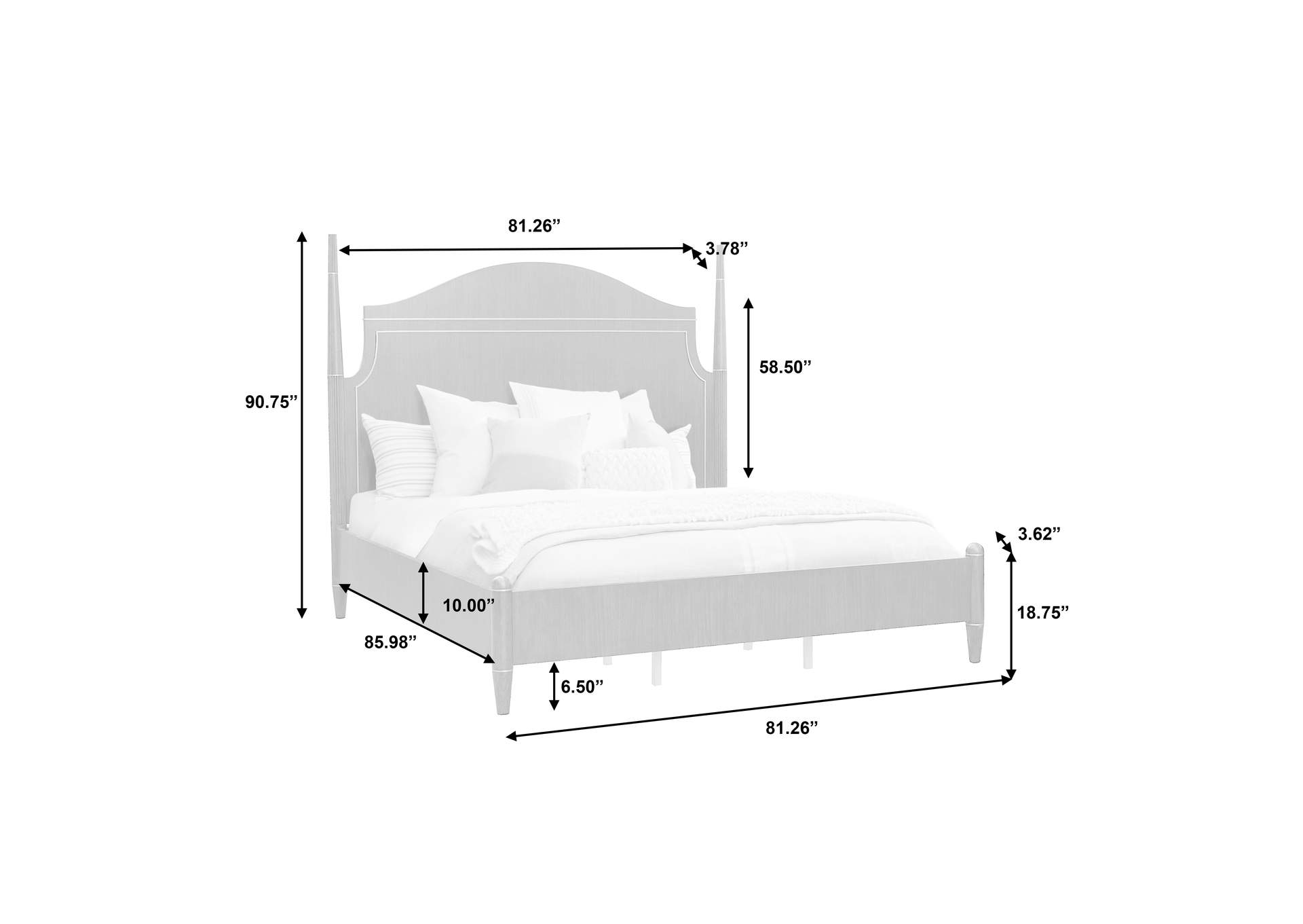 Asher Park California King Poster Bed image 11