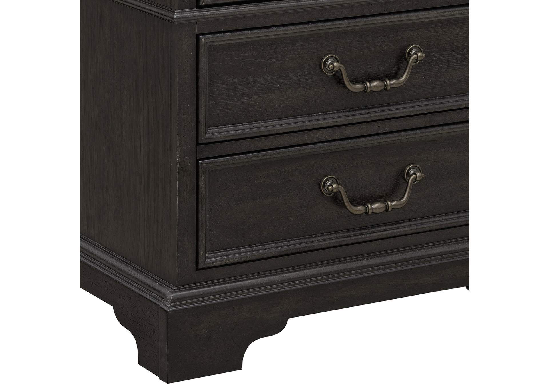 Hickory Creek 3 Drawer Nightstand image 7