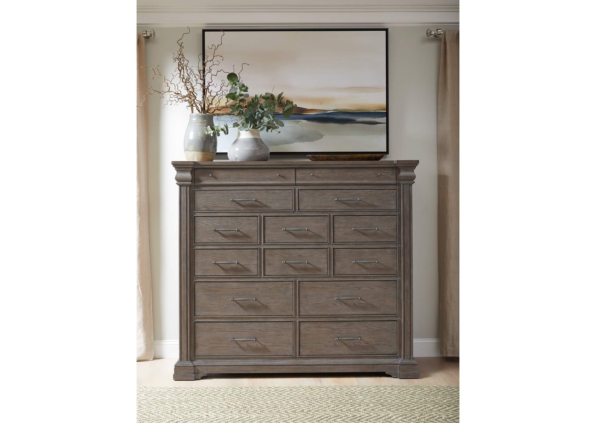 Madison Ridge Brown 14 Drawer Master Chest image 9