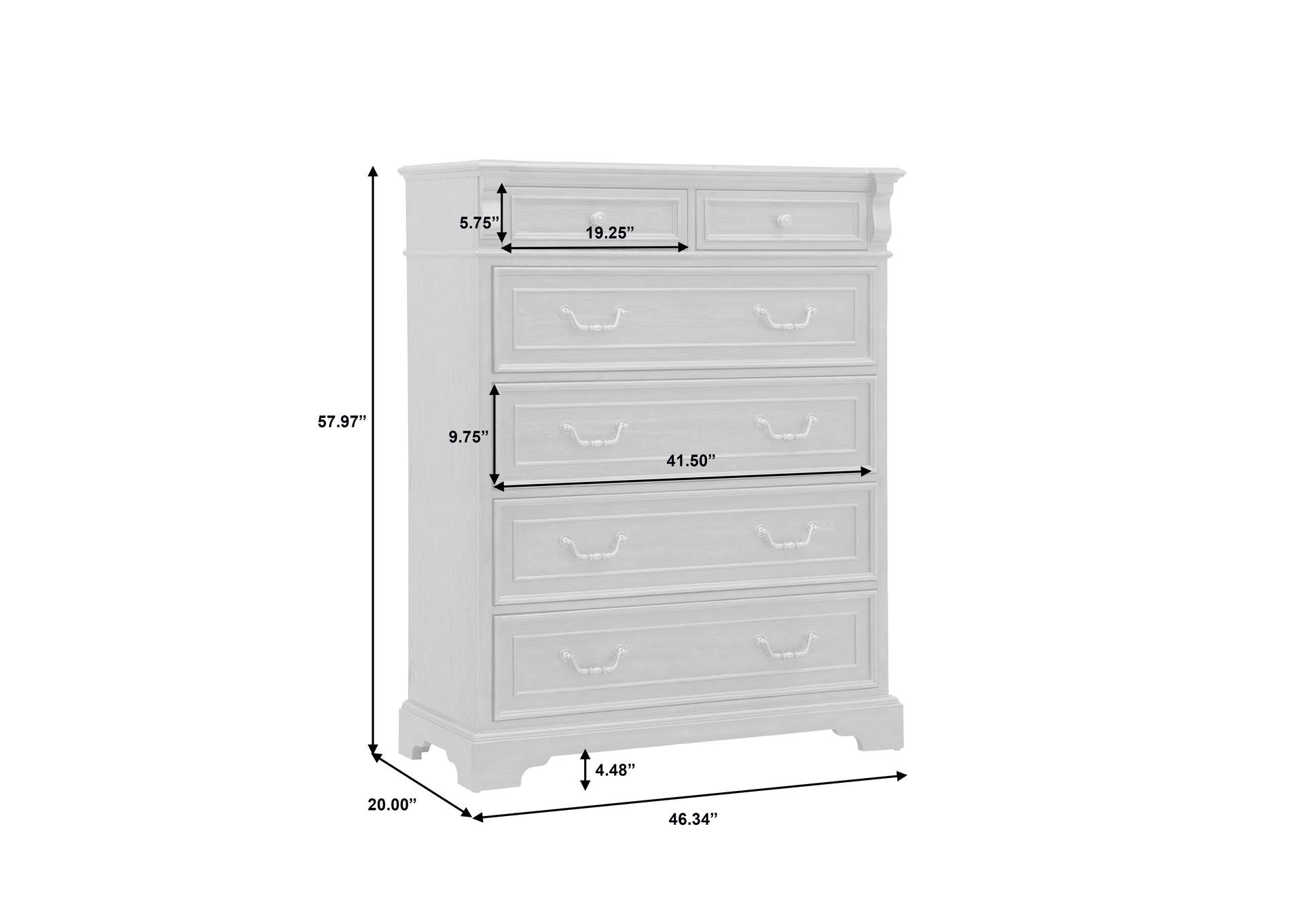Hickory Creek 6 Drawer Chest image 10