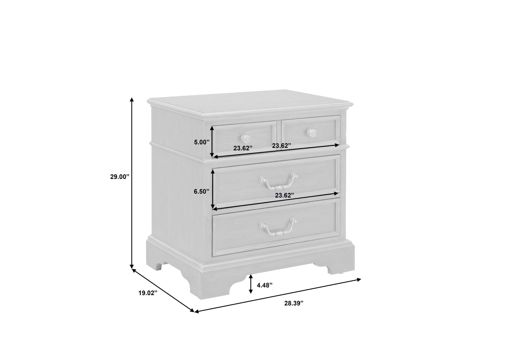 Hickory Creek 3 Drawer Nightstand image 10
