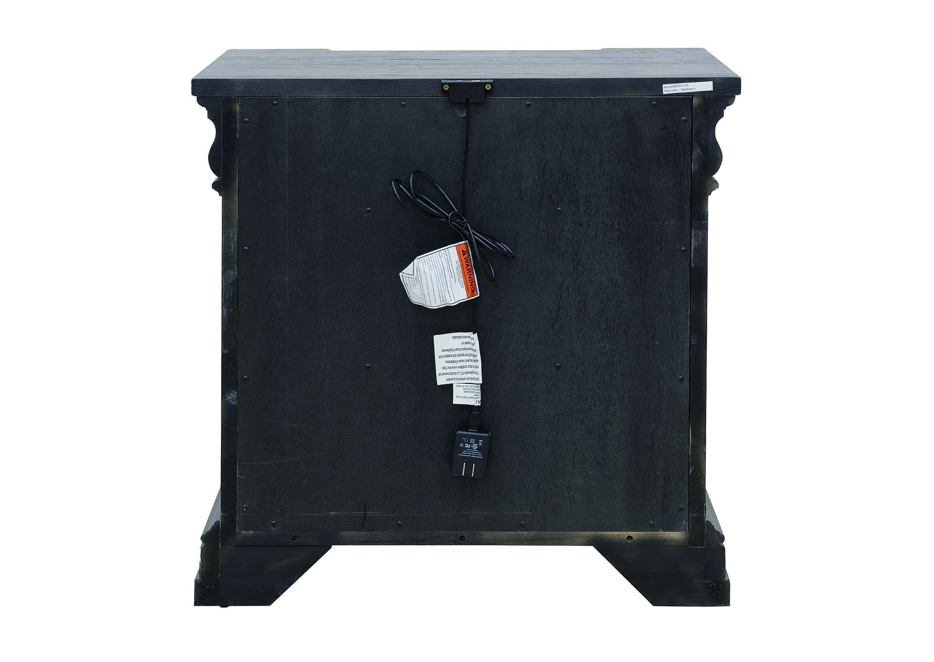 Madison Ridge Brown 3 Drawer Nightstand image 5