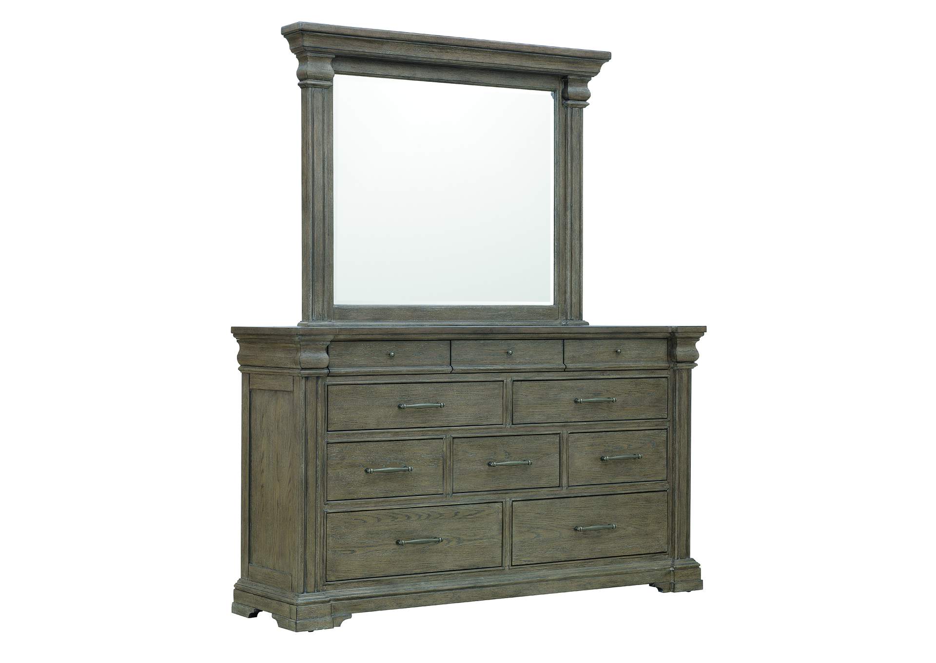 Madison Ridge Brown 10 Drawer Dresser image 6