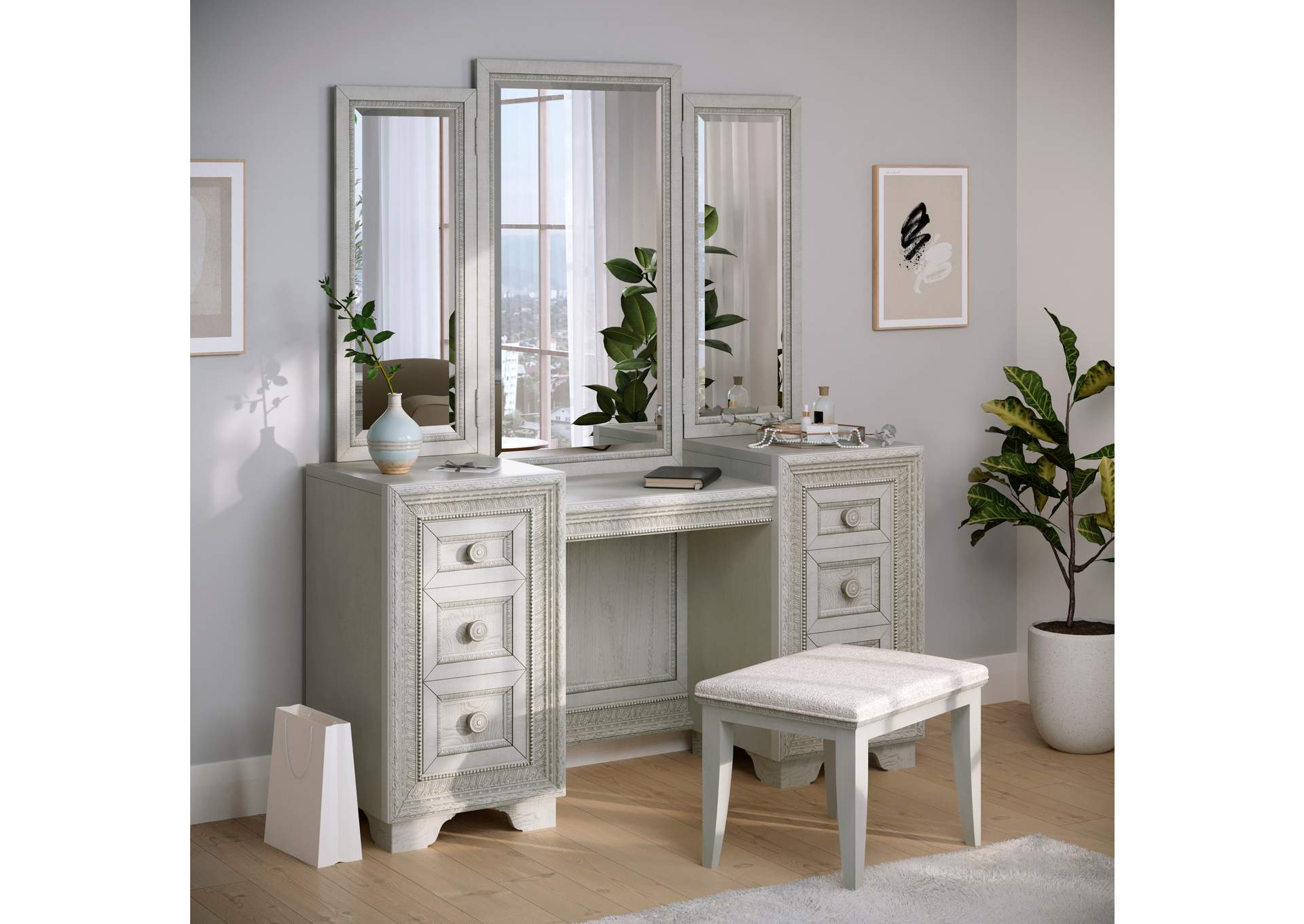 Camila Vanity Stool image 5