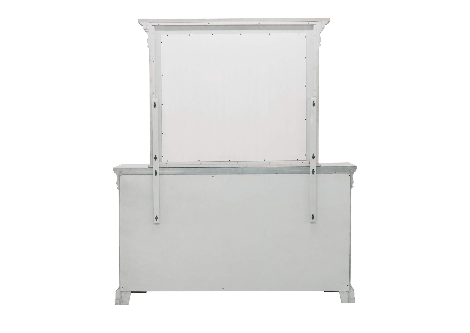 Madison Ridge 10 Drawer Dresser and Framed Mirror in Heritage Taupe image 5
