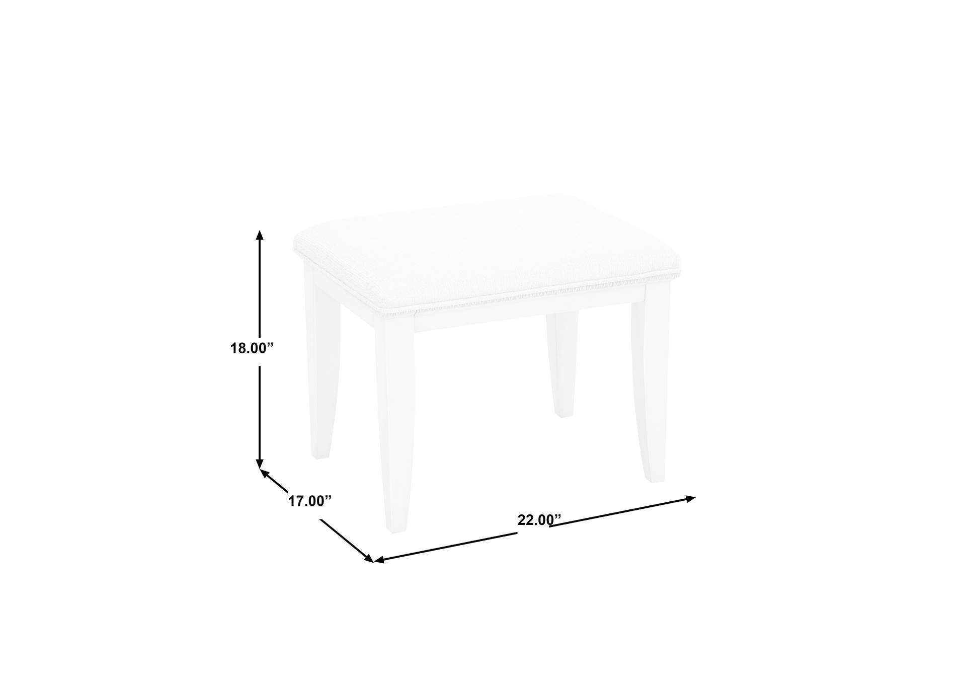 Camila Vanity Stool image 6