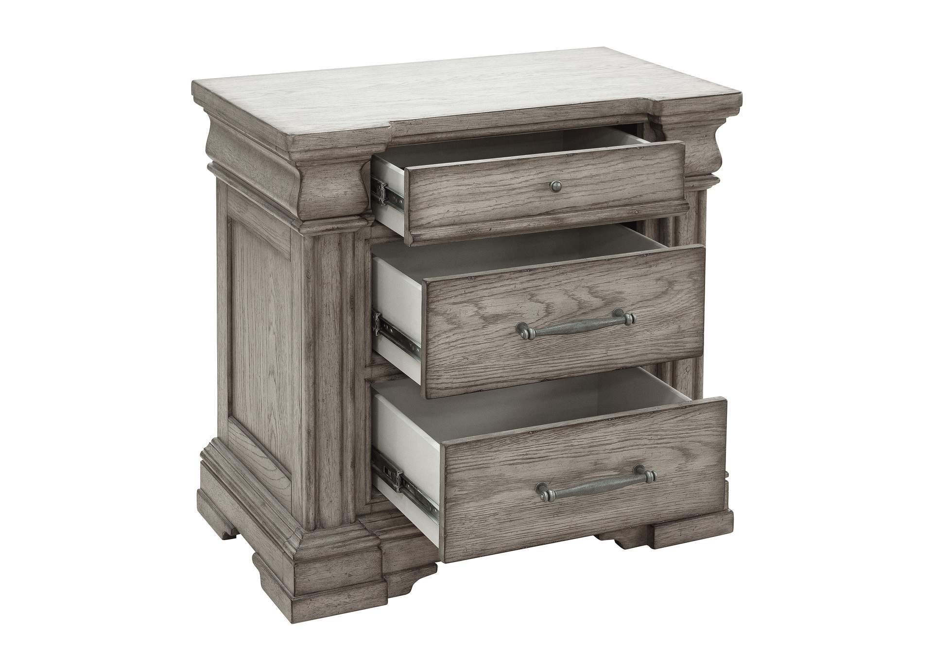 Madison Ridge 3 Drawer Nightstand in Heritage Taupe image 4