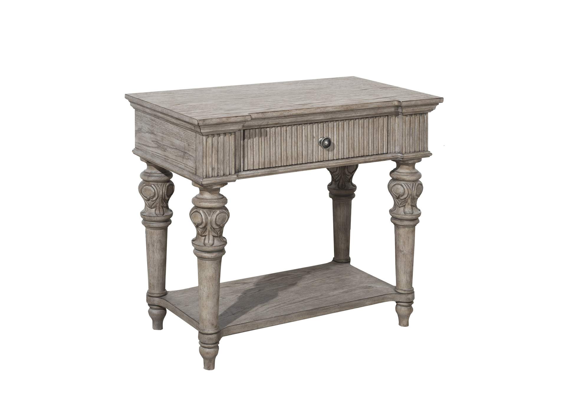 Kingsbury 1 Drawer Usb Charging Open Nightstand image 3