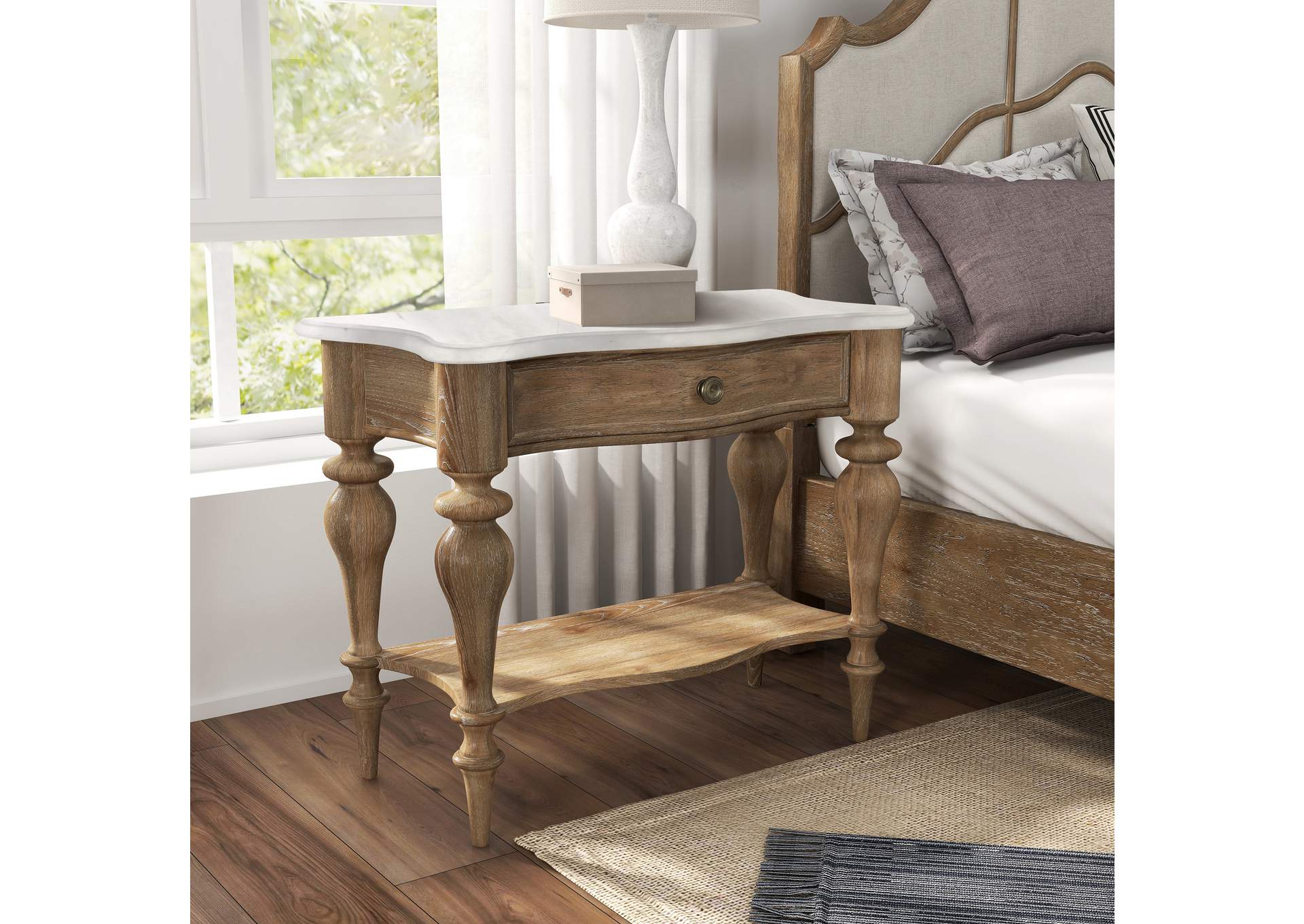 Weston Hills Bedside Table With Storage Drawer image 8