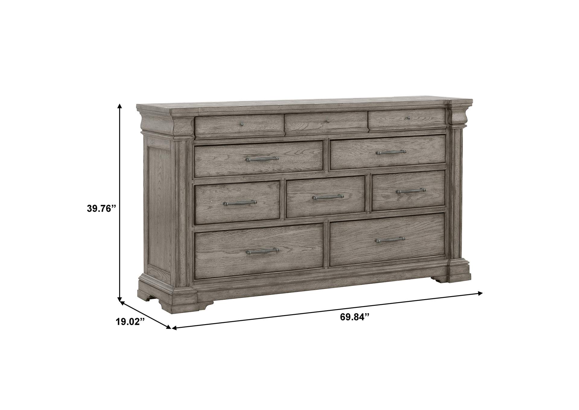 Madison Ridge 10 Drawer Dresser in Heritage Taupe image 12