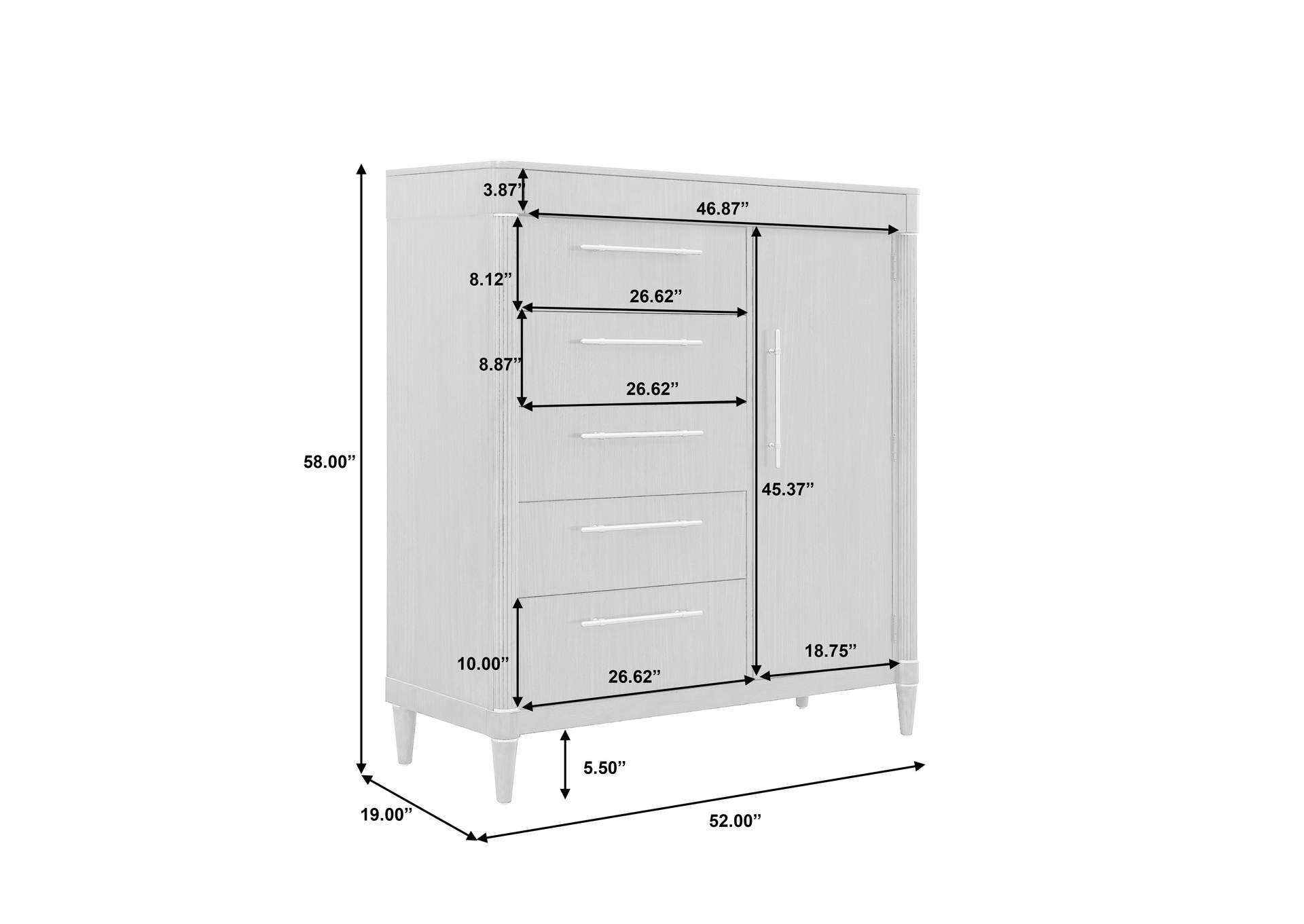 Asher Park 6 Drawer Master Chest image 8