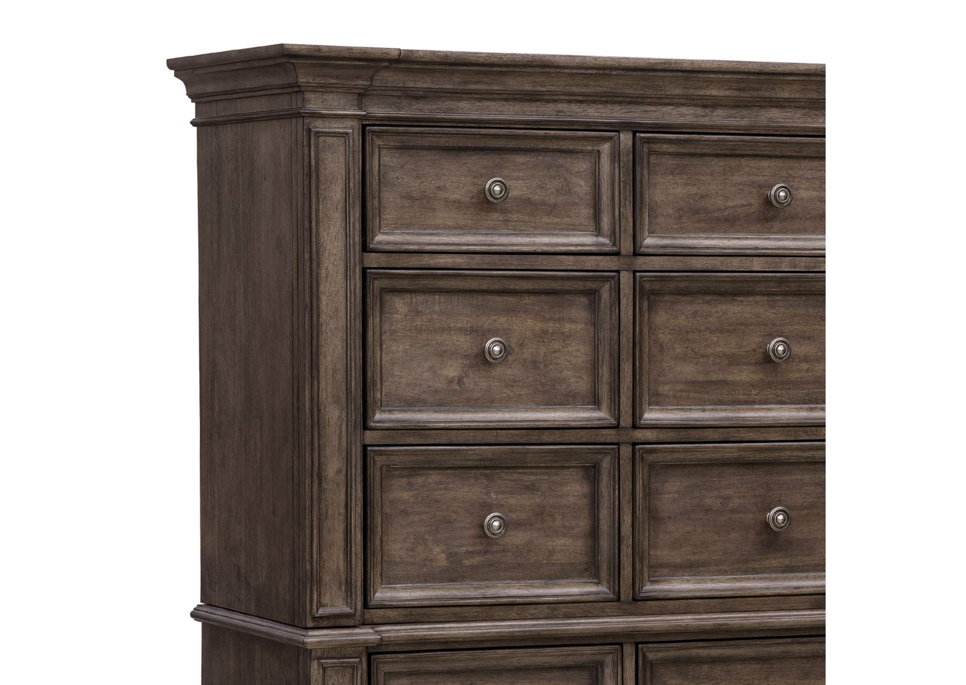 Woodbury 15 - Drawer Master Chest in Cowboy Boots Brown image 7