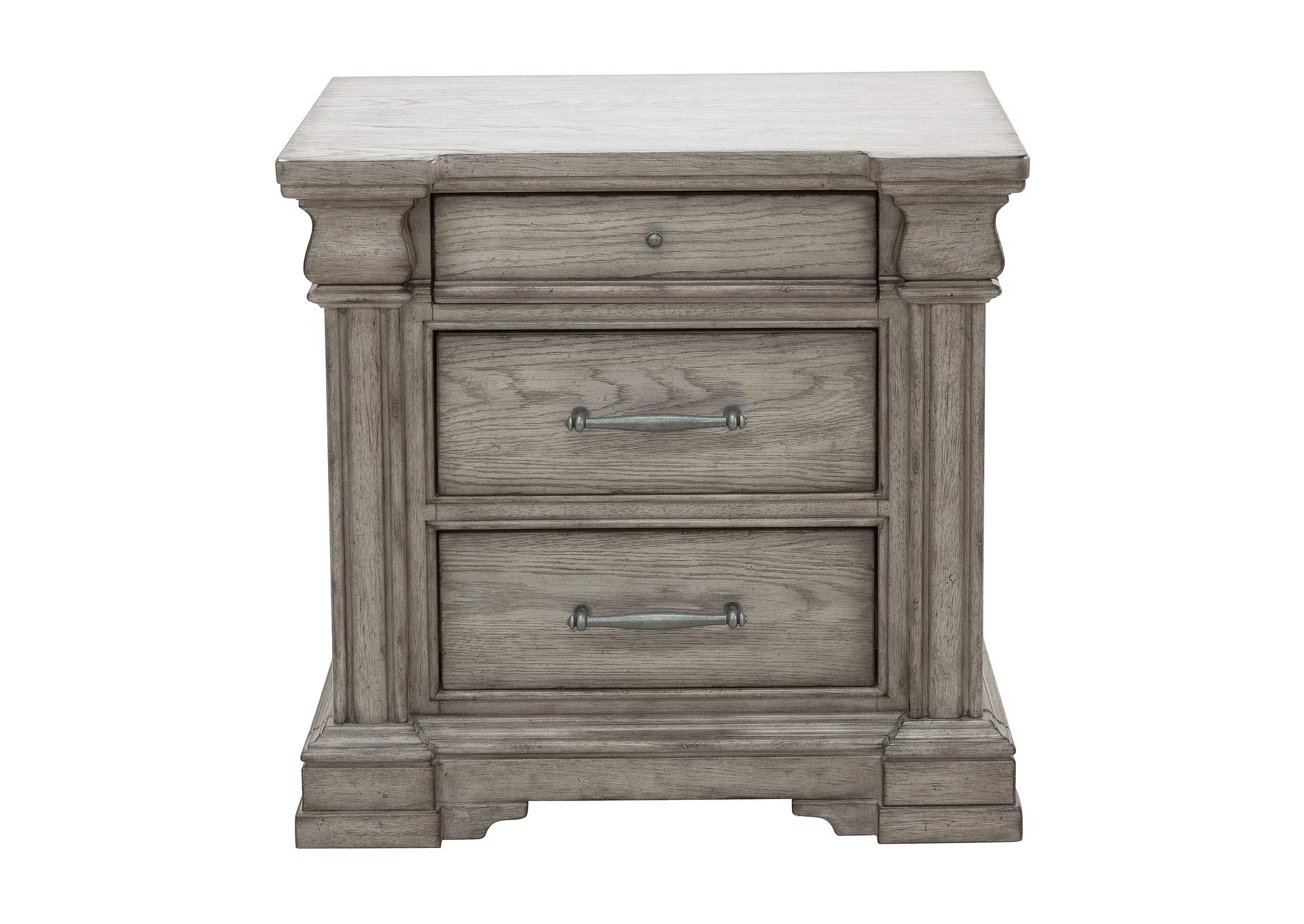 Madison Ridge 3 Drawer Nightstand in Heritage Taupe