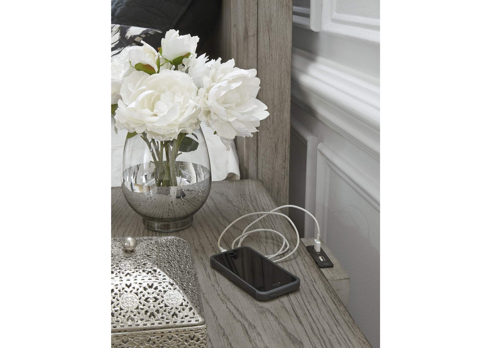 Madison Ridge 3 Drawer Nightstand in Heritage Taupe image 6