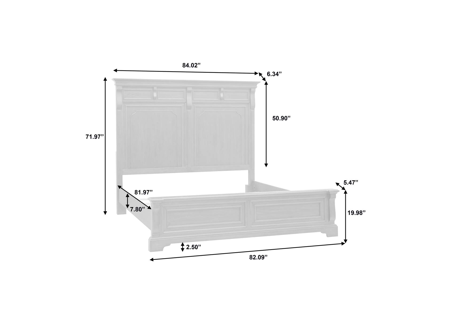 Hickory Creek King Panel Bed image 10