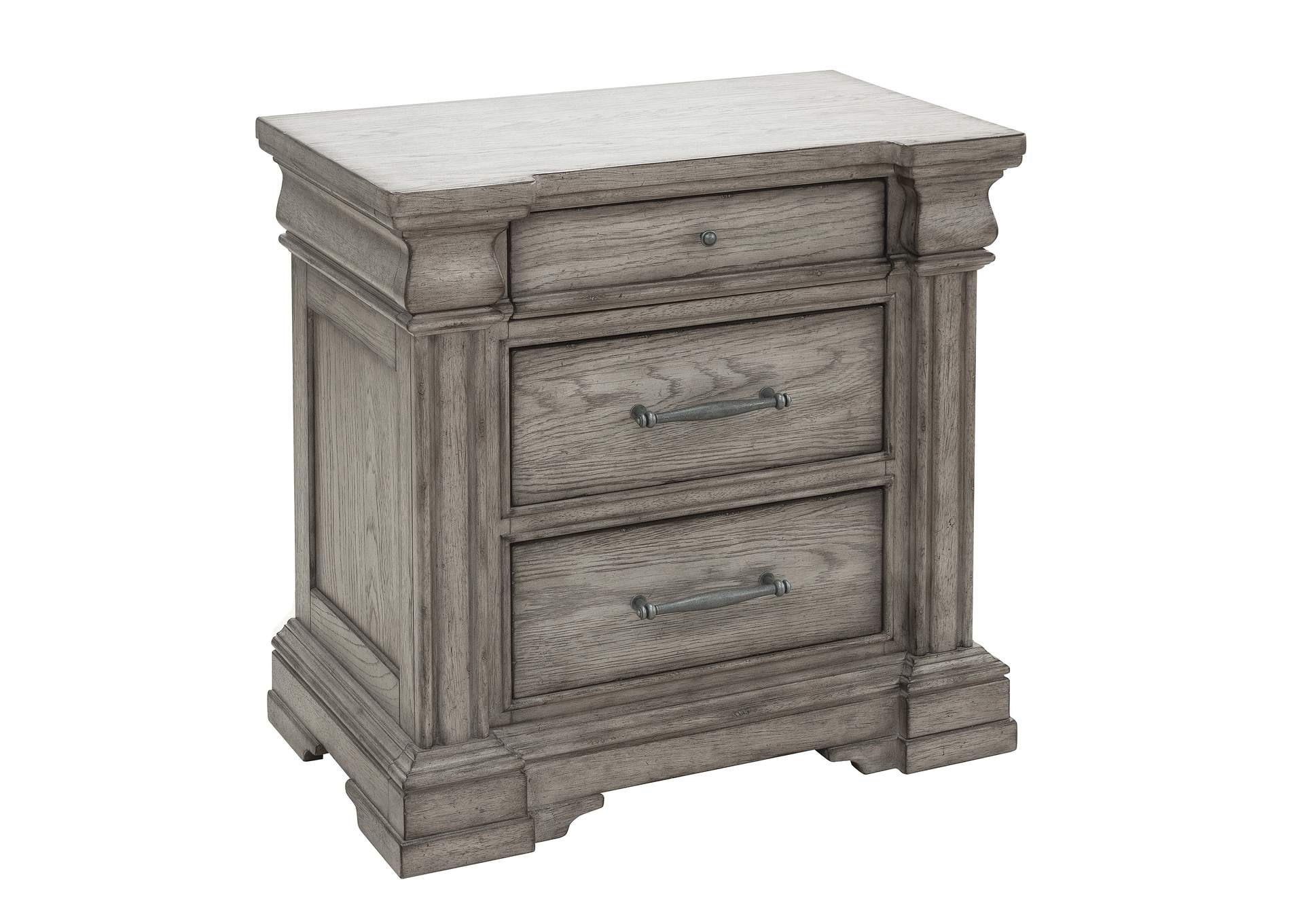 Madison Ridge 3 Drawer Nightstand in Heritage Taupe image 3