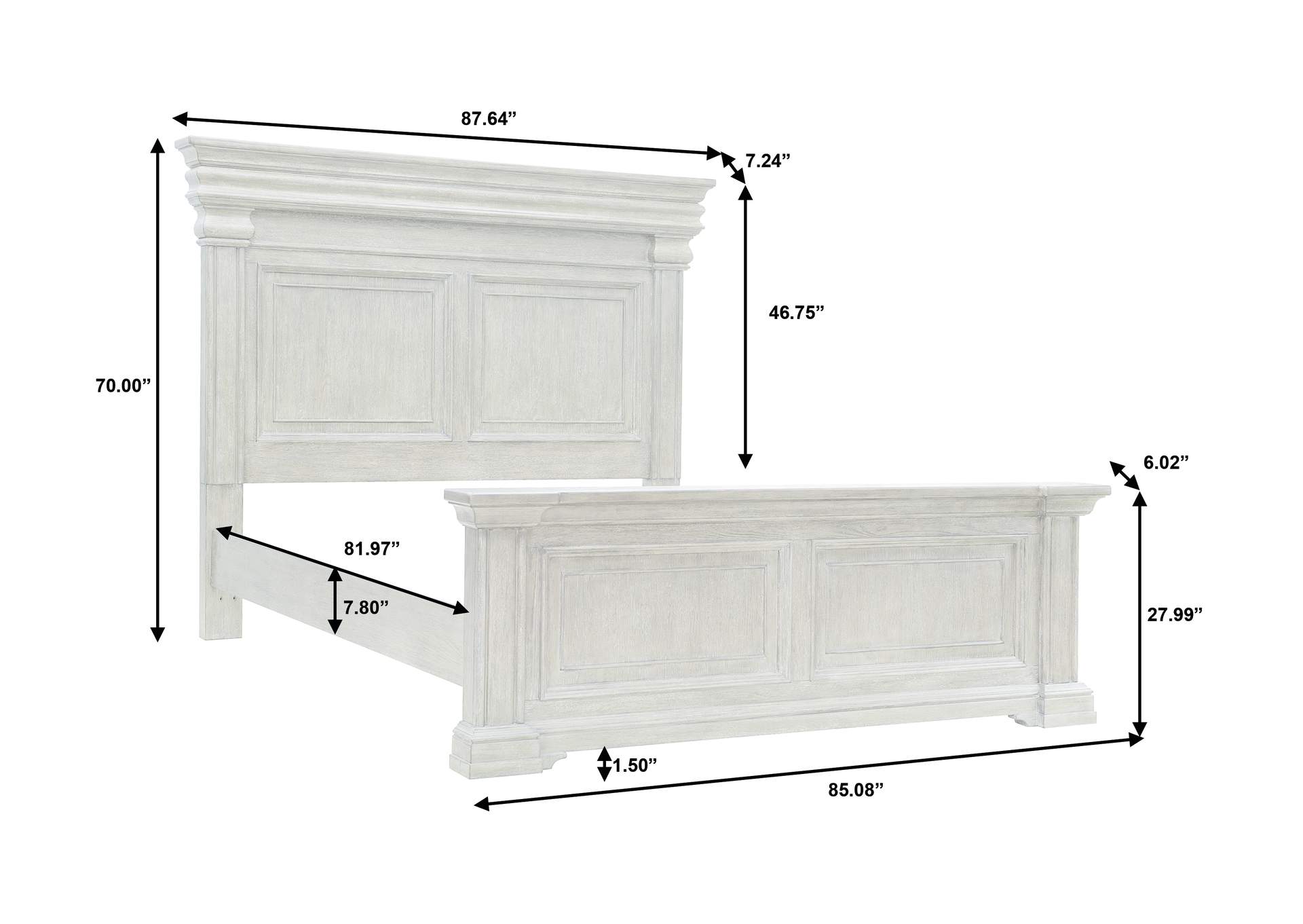 Madison Ridge Brown King Panel Bed image 8
