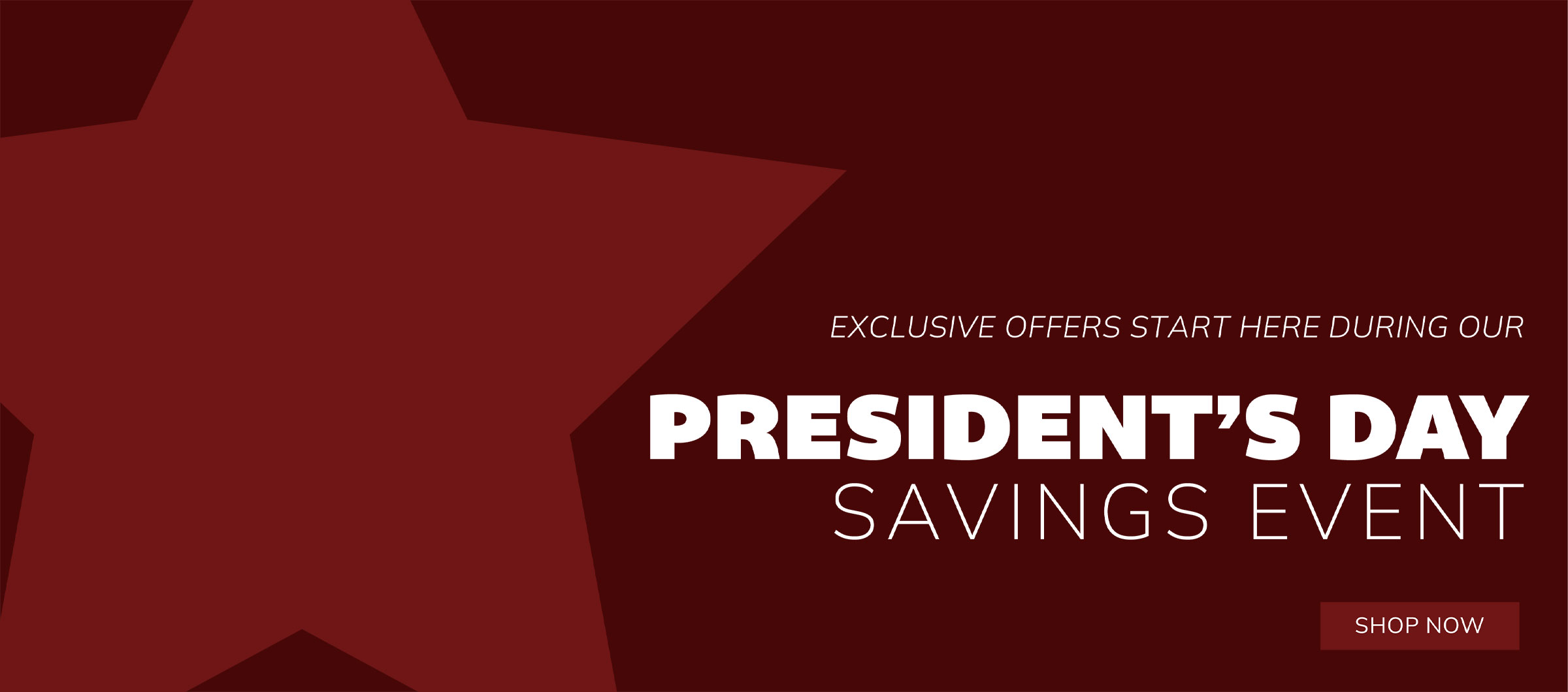 Presidents Day Sale
