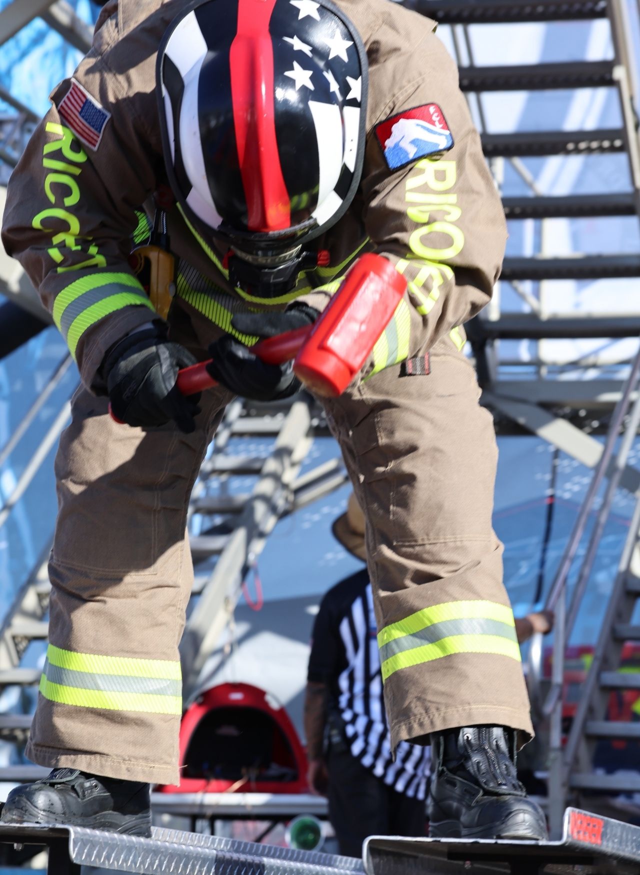 Firefighter Challenge League wearing Ricochet Gear