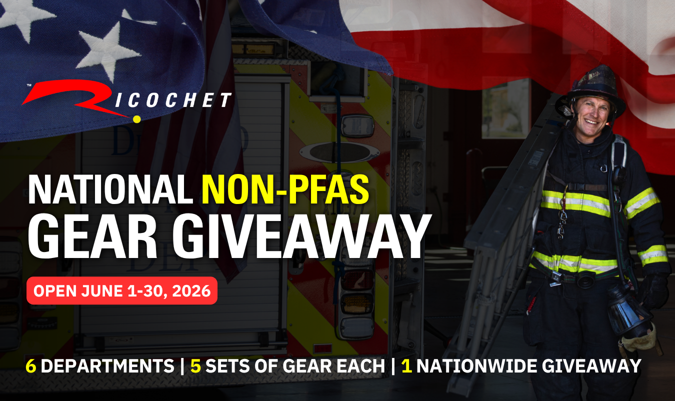 Ricochet 2026 National Non-PFAS Gear Giveaway for Departments Nationwide