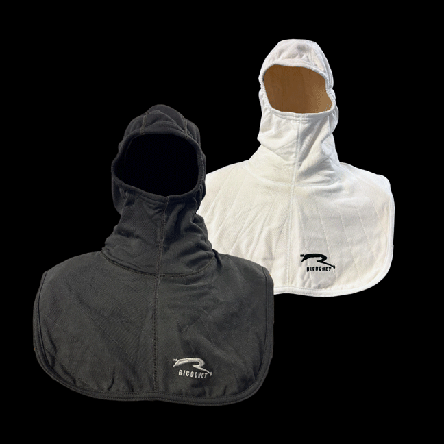 Particulate Blocking Firefighter Hoods by Ricochet