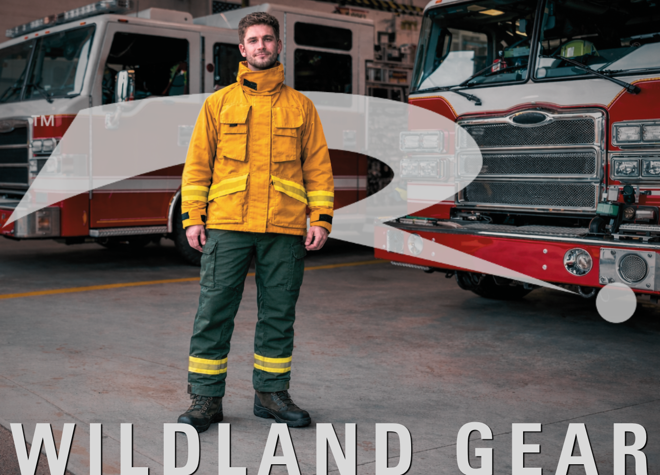 Men’s and women’s NFPA 1950 (1977)–2025 certified wildland firefighting jacket and pants featuring flame-resistant fabric and high-visibility trim