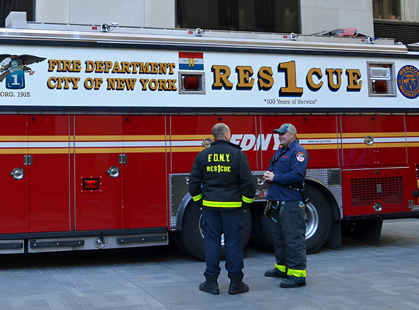 FDNY Rescue and Squad personnel wearing Ricochet technical rescue gear
