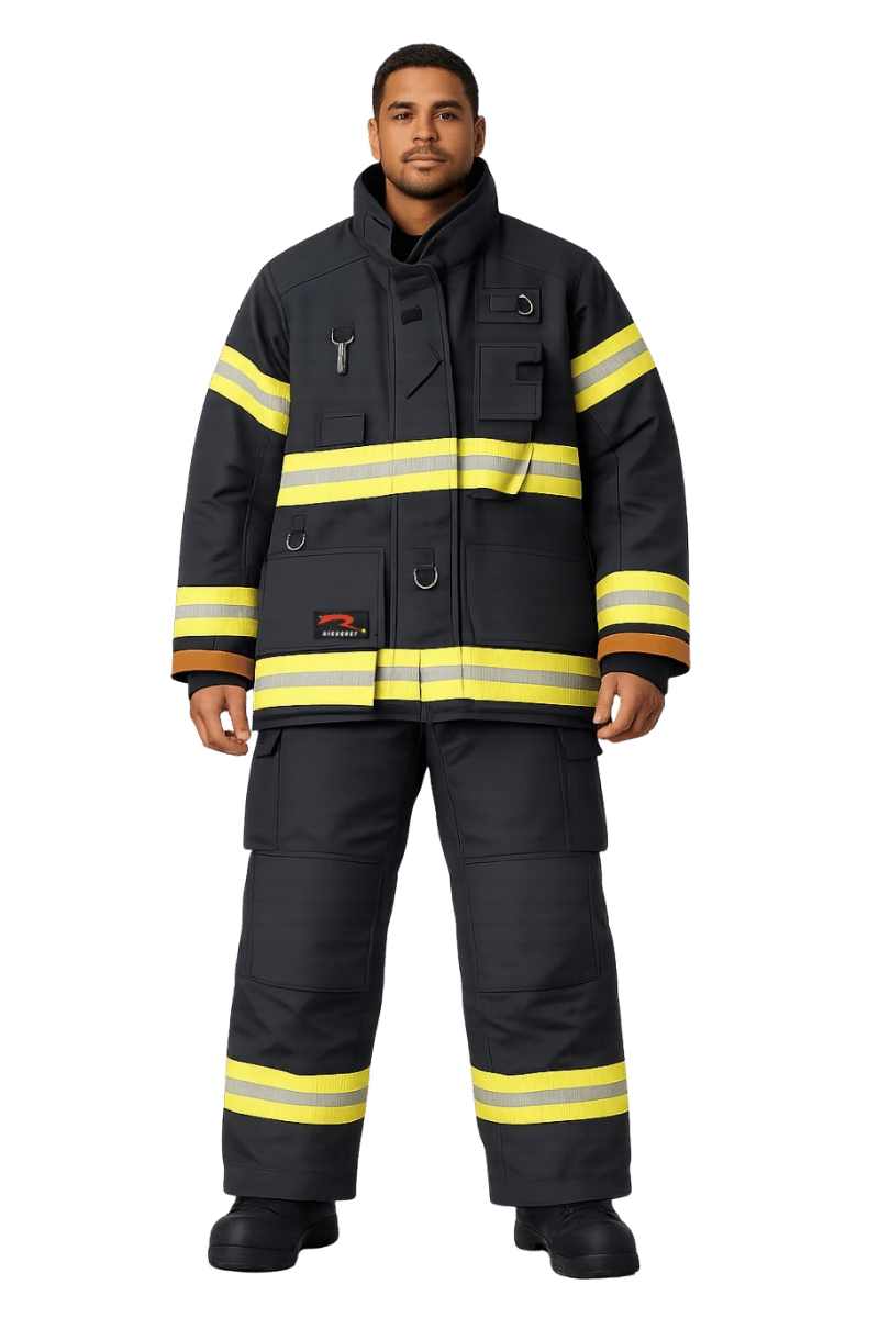 Ricochet structural firefighting turnout gear with Maximum Mobility design