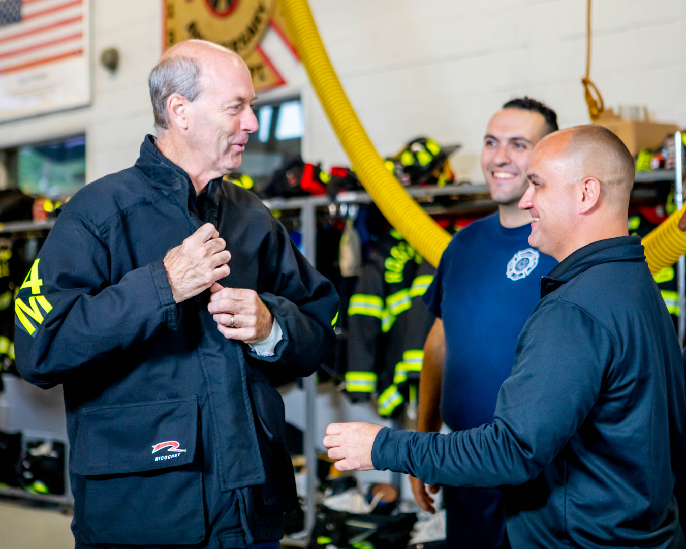 Roseland Fire Department wearing Ricochet structural turnout gear