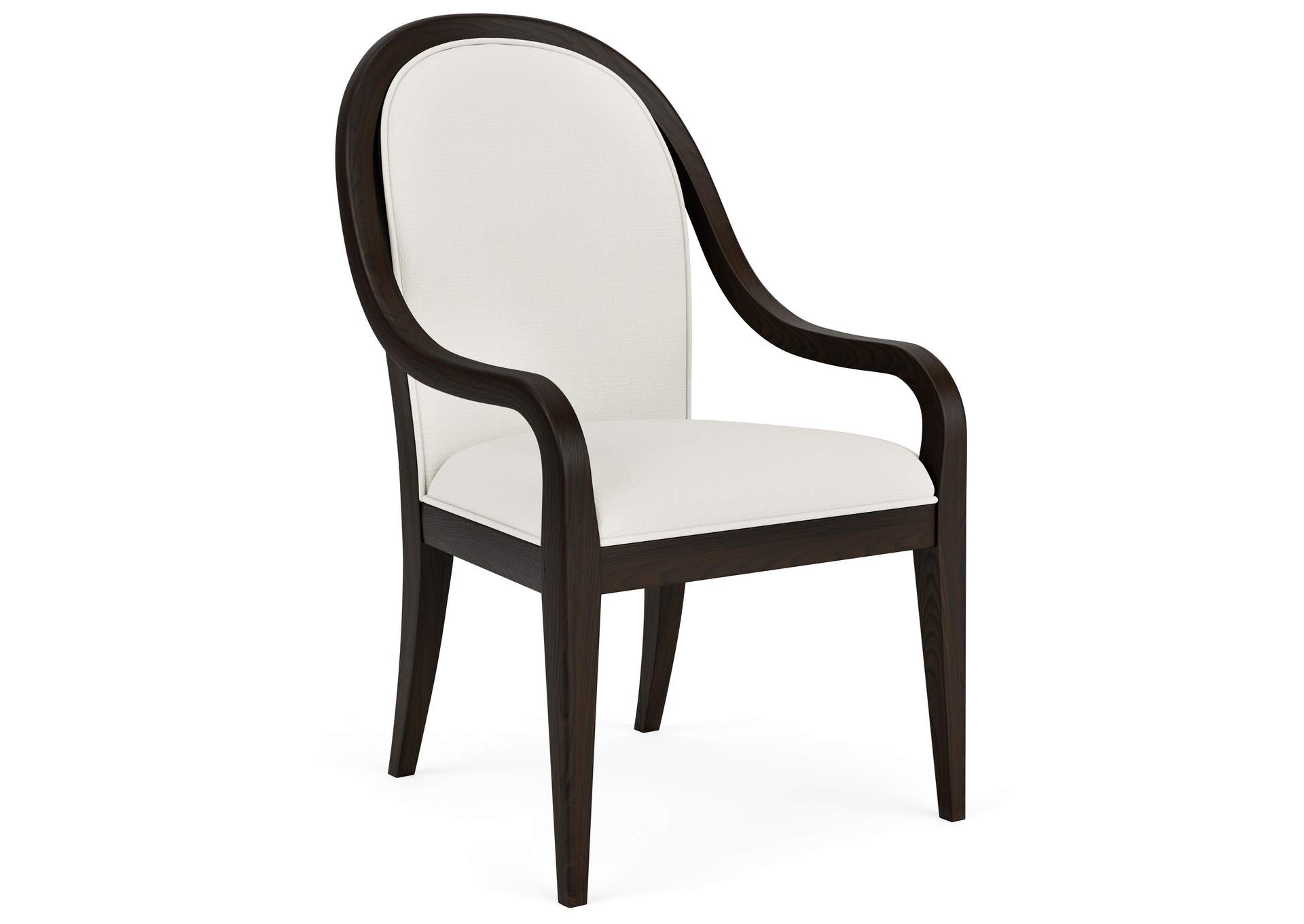Lydia Curved Upholstery Arm Chair 2