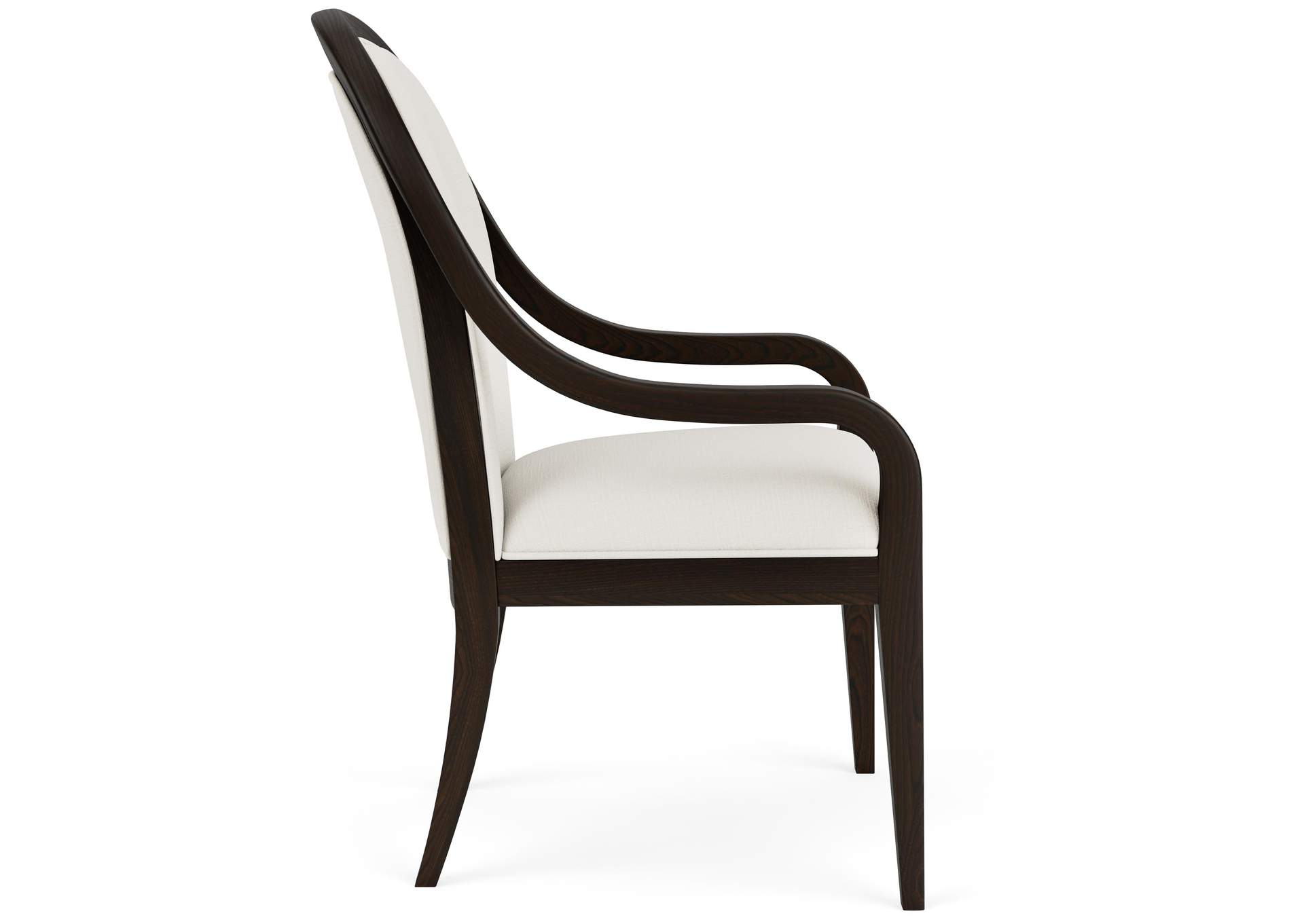 Lydia Curved Upholstery Arm Chair 2