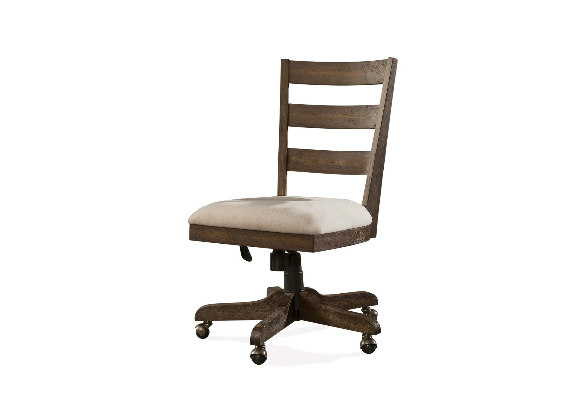 Perspectives Wood Back Upholstery Desk Chair image 3