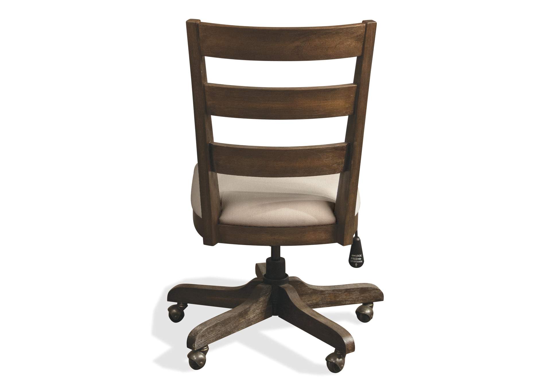 Perspectives Wood Back Upholstery Desk Chair image 6