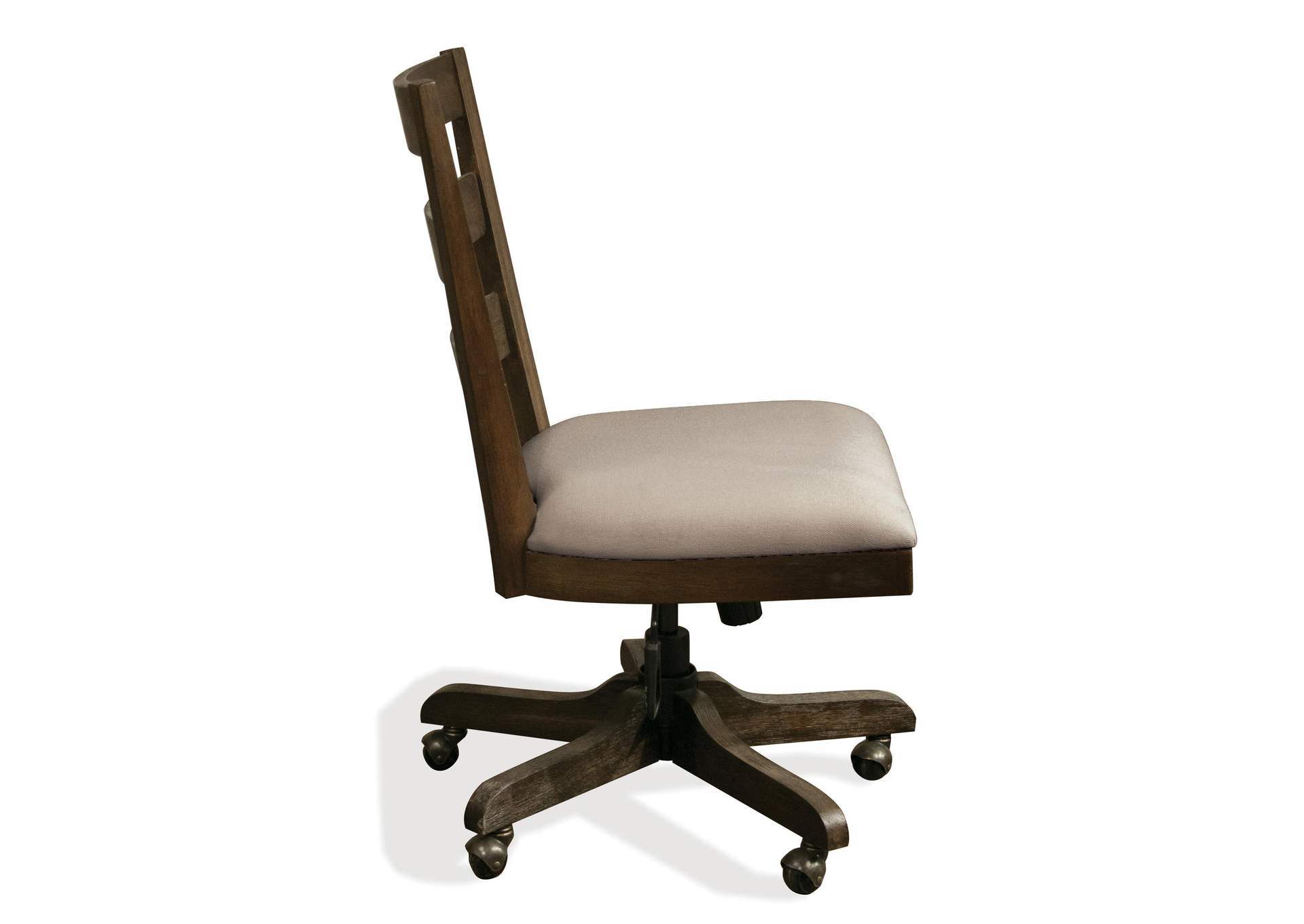 Perspectives Wood Back Upholstery Desk Chair image 5