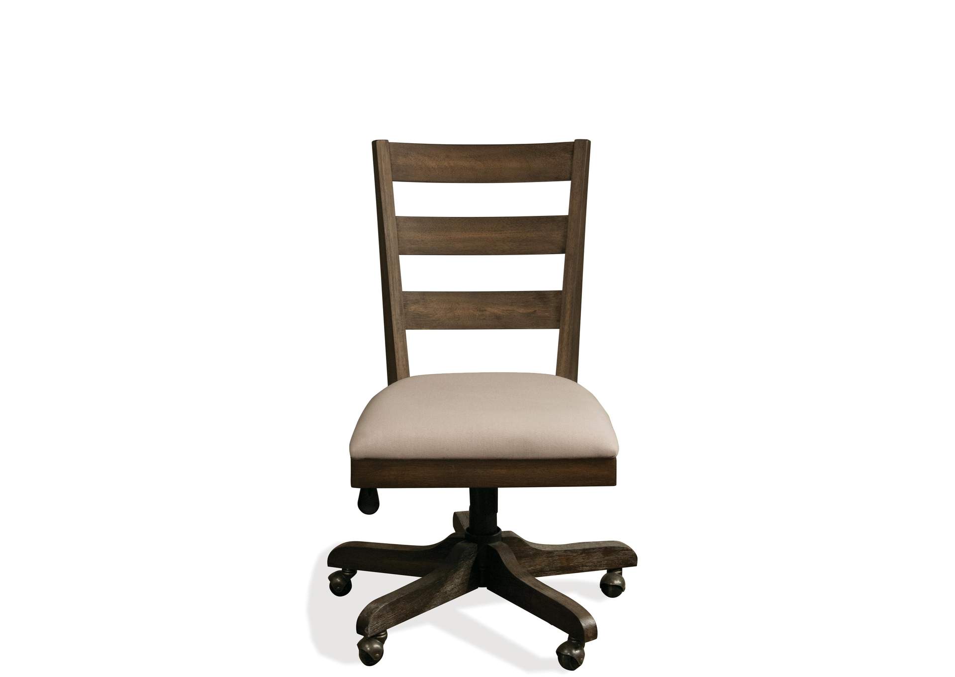 Perspectives Wood Back Upholstery Desk Chair image 1