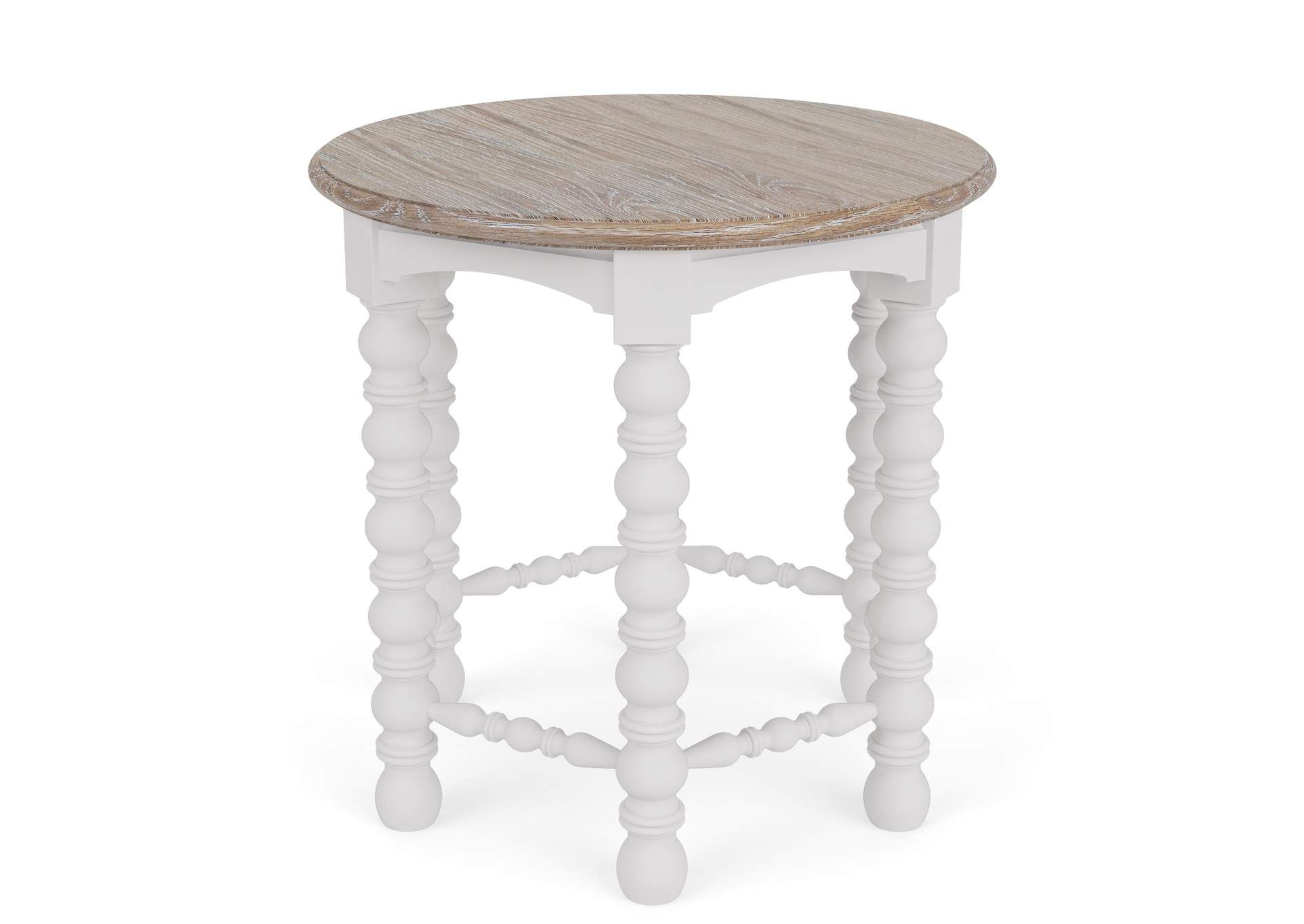 Rosalie Round Spindle End Table image 6