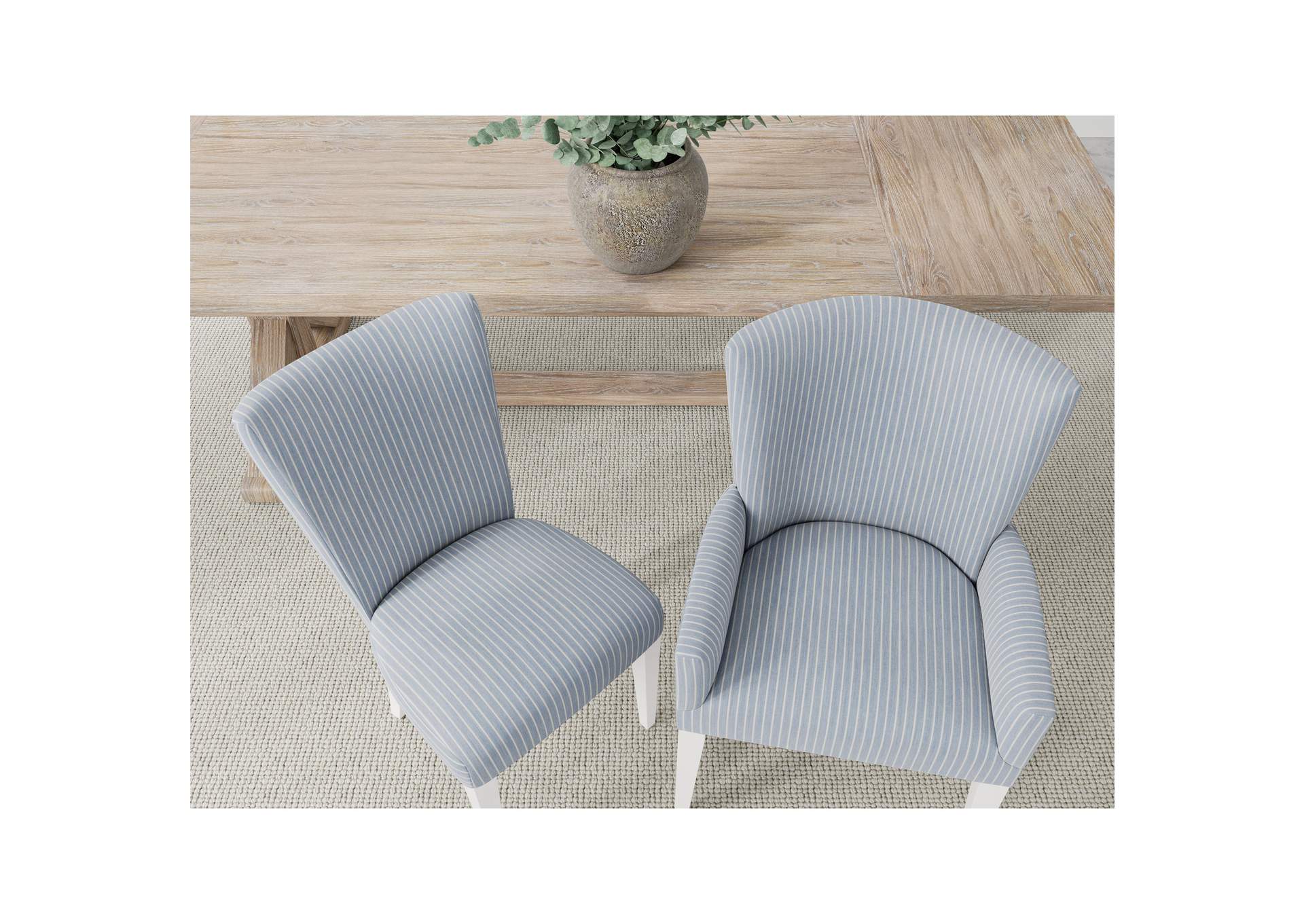 Rosalie Upholstery Side Chair - Blue 2" image 1