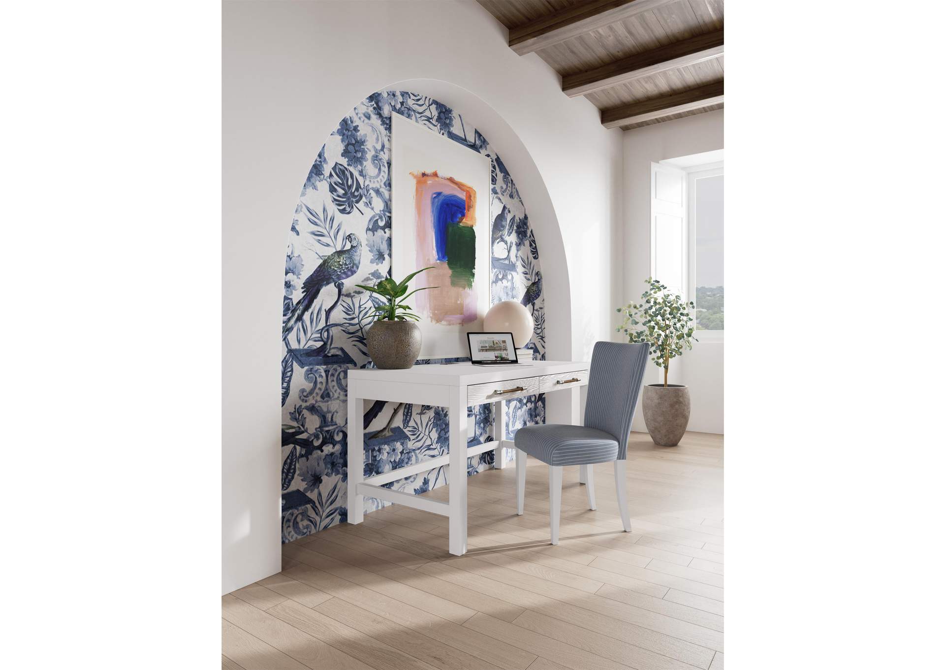 Rosalie Upholstery Side Chair - Blue 2