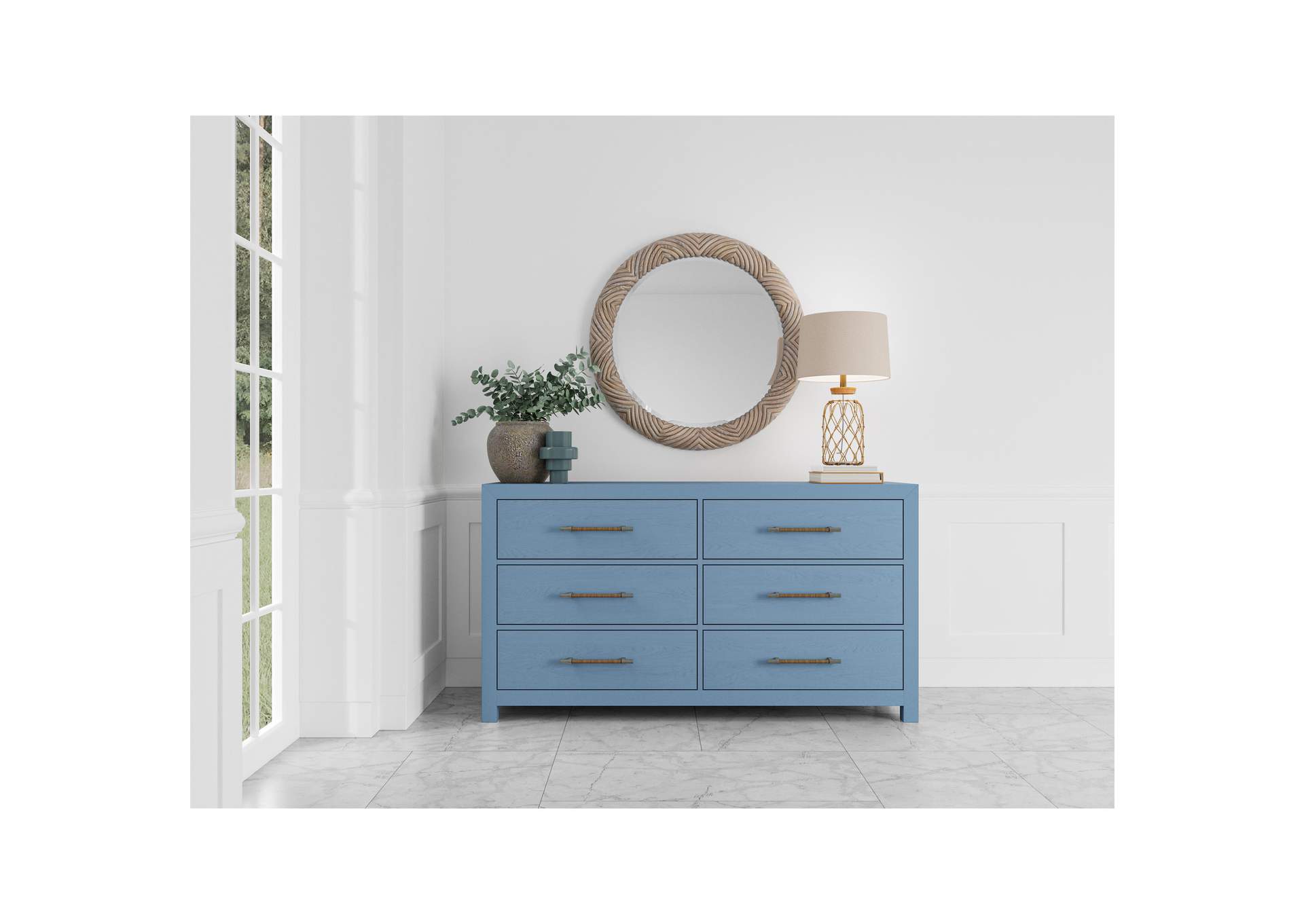 Rosalie Round Mirror image 1