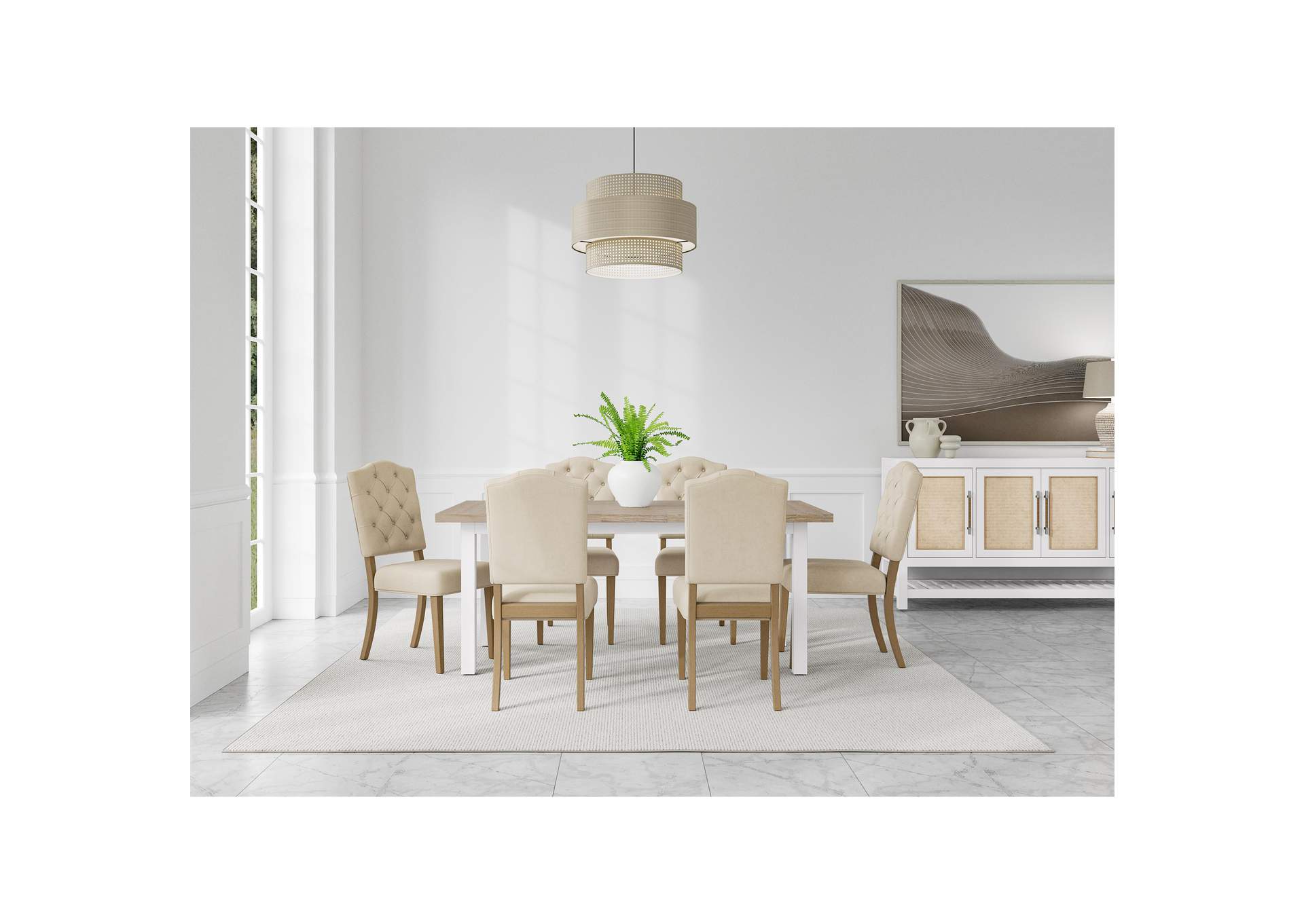 Mix - N - Match Chairs Buton Tuft Upholstery Chair 2In - Iv image 1