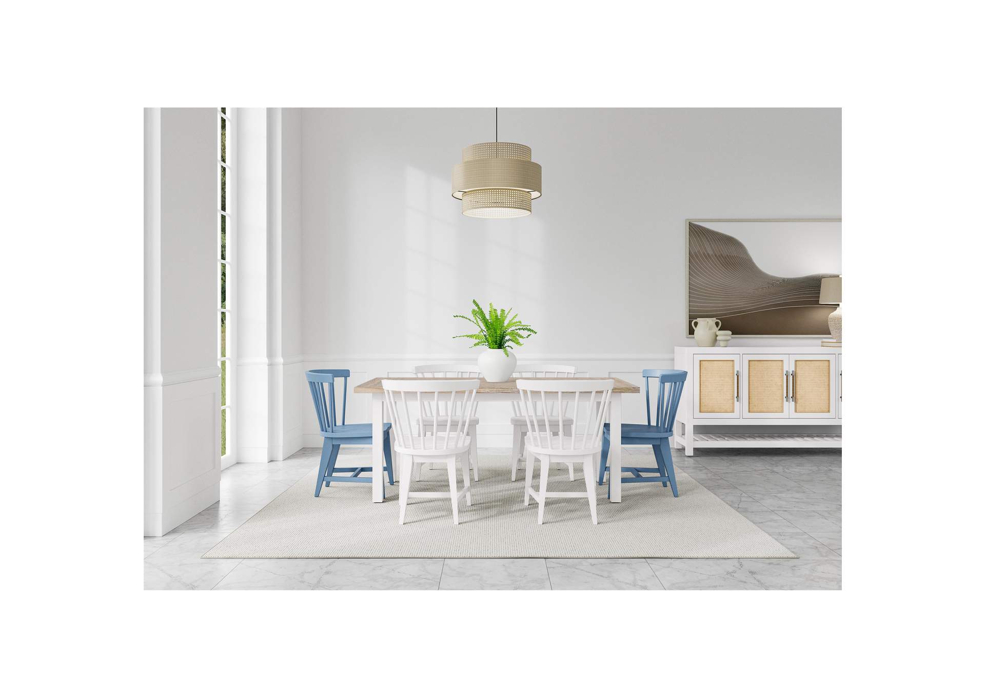 Rosalie Side Chair - Blue 2" image 1