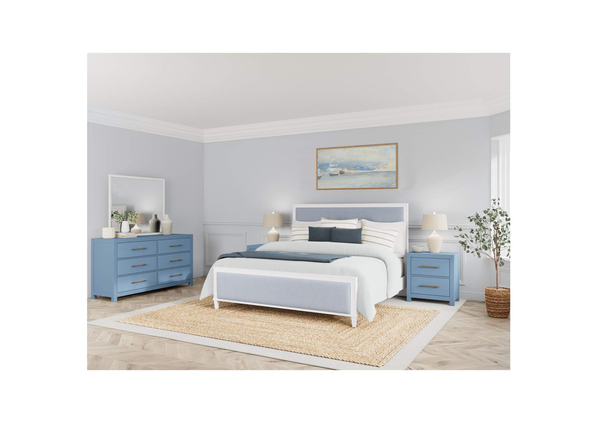 Rosalie 2 - Drawer Nightstand - Blue image 3