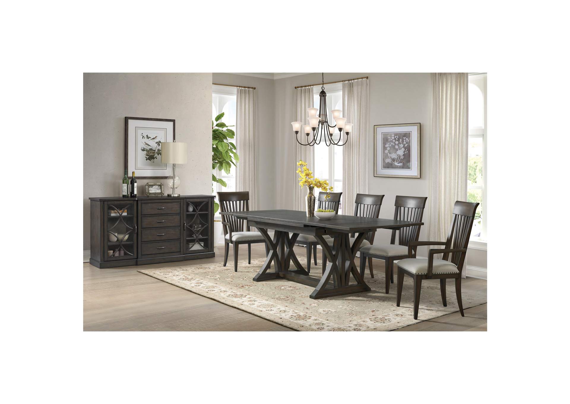 Forsyth Upholstery Slat - Back Arm Chair 2In image 5