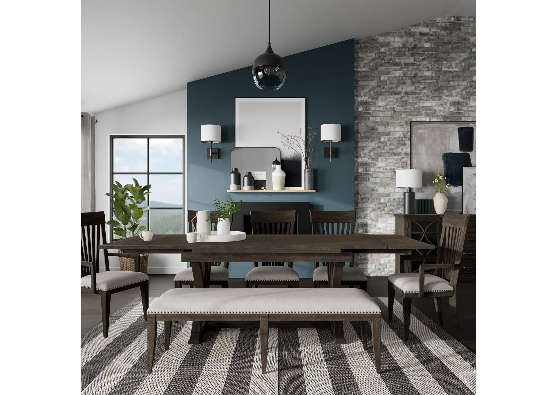 Forsyth Upholstery Dining Bench 1In image 4