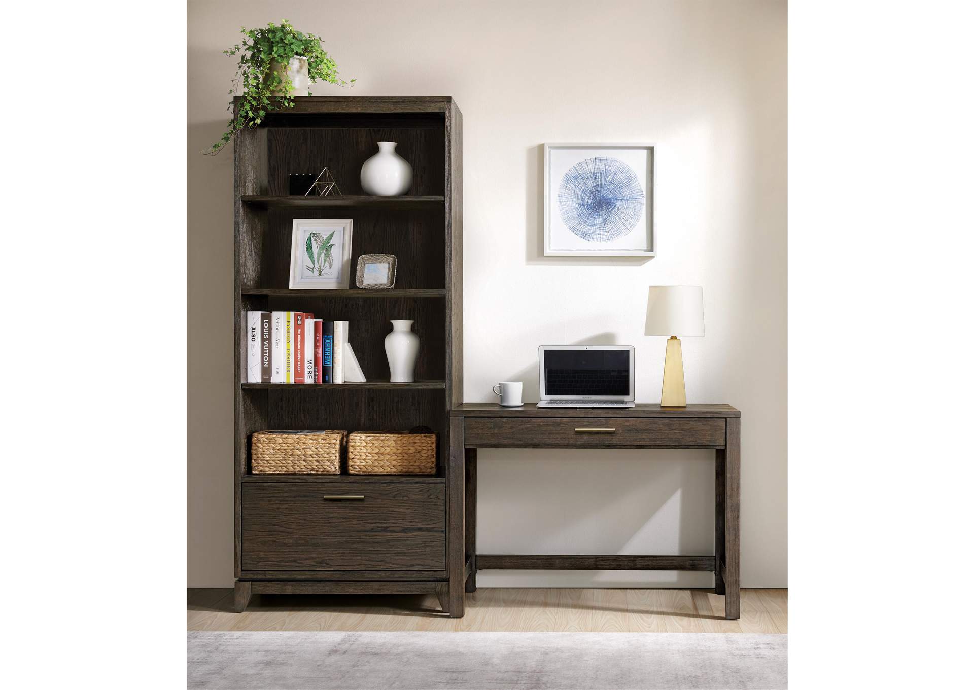 Rafferty Umber Drawer Bookcase image 4