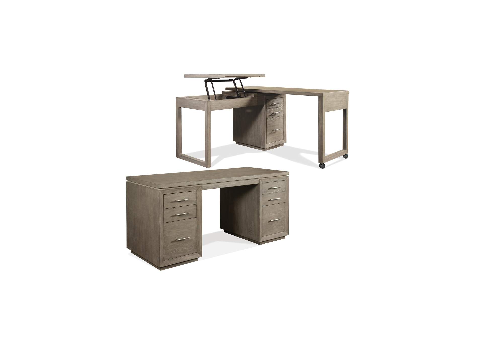 Prelude Swivel Lift - Top L - Desk image 1